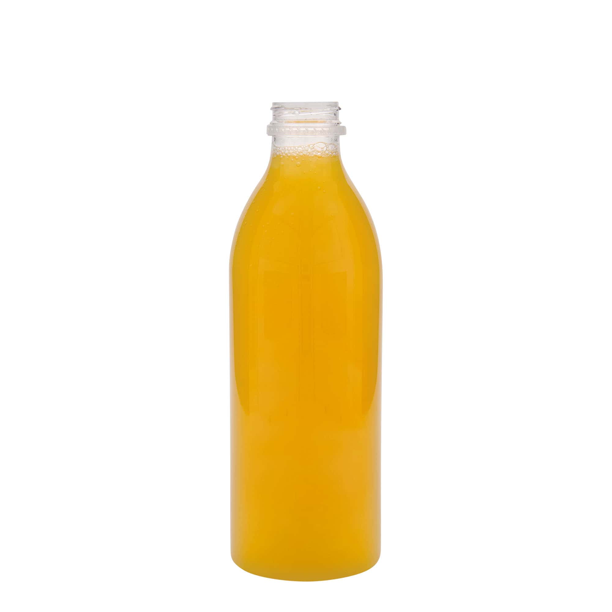 1 000 ml PET-flaska standard, plast, öppning: 38 mm