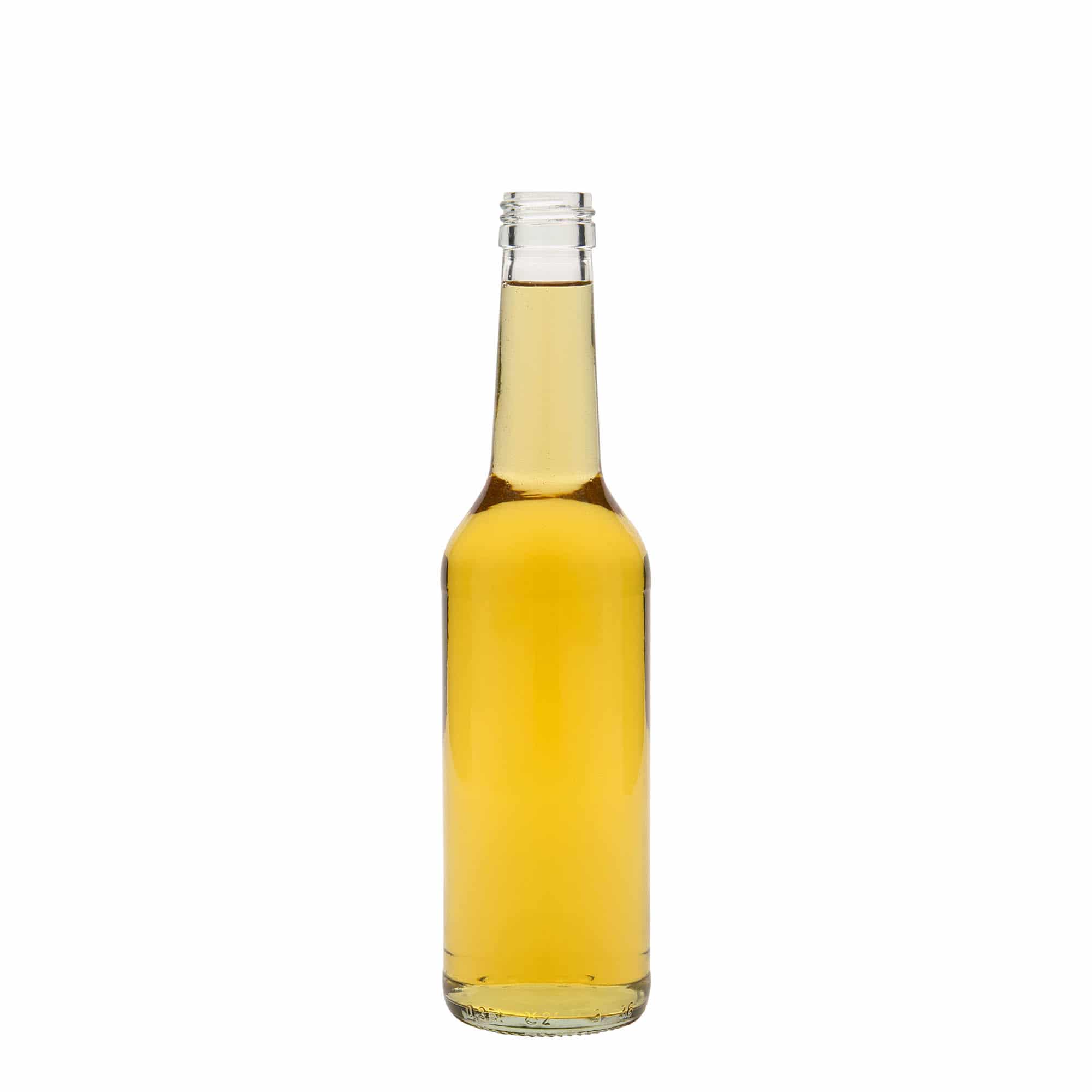 350 ml glasflaska rak hals, mynning: PP 28