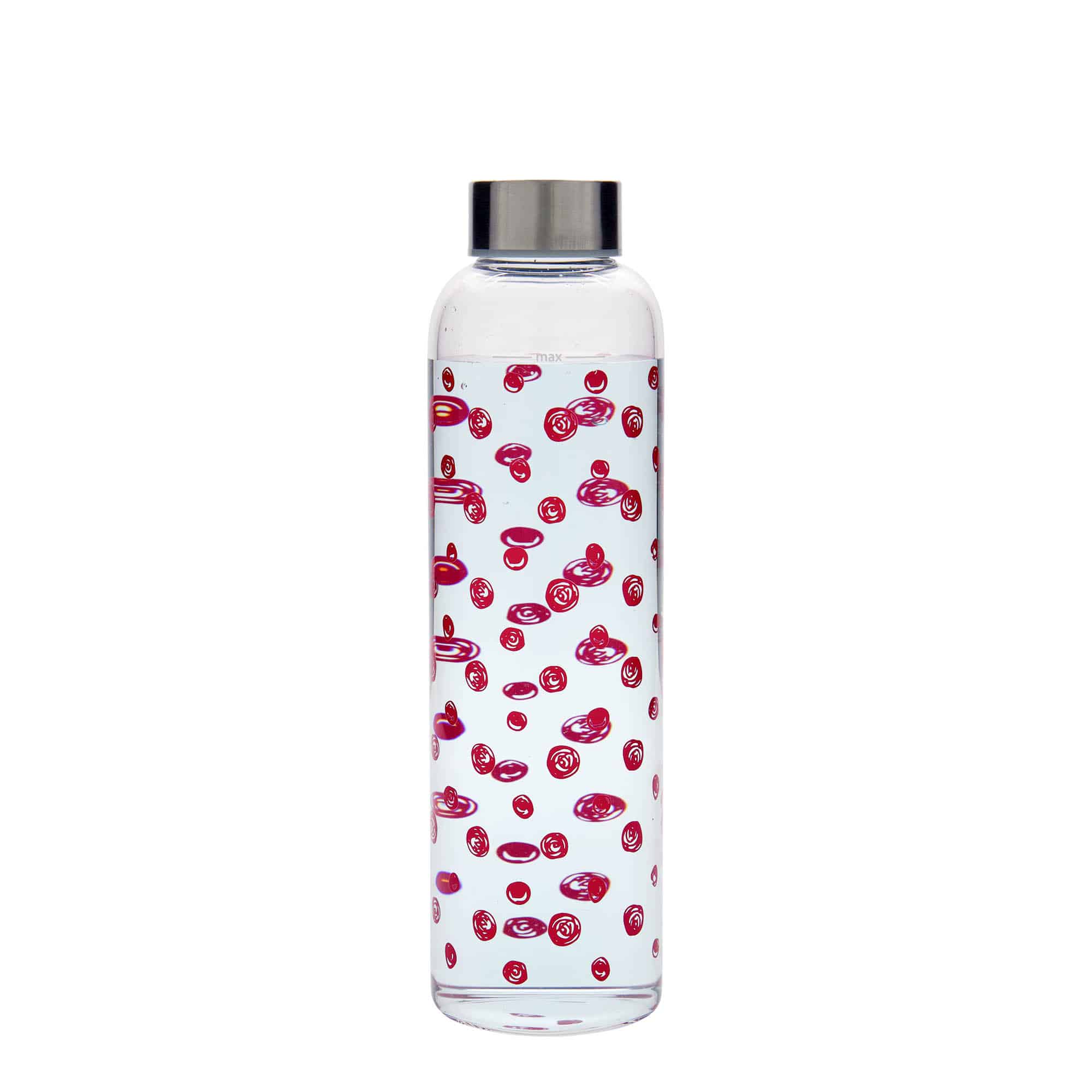 500 ml drickflaska 'Perseus - Röda prickar', öppning: skruvlock