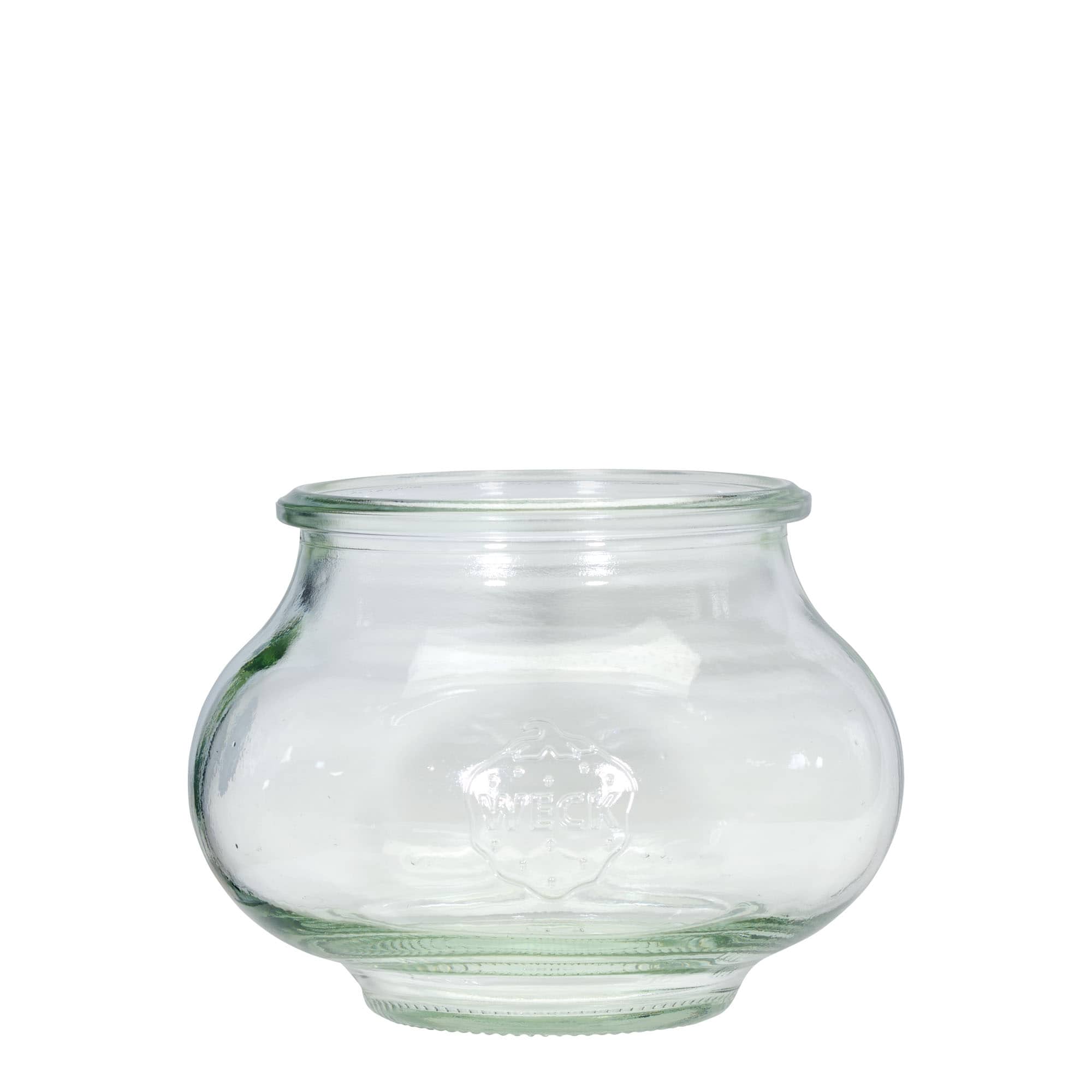 6x 560 ml WECK-smyckesglas med glaslock RR 80
