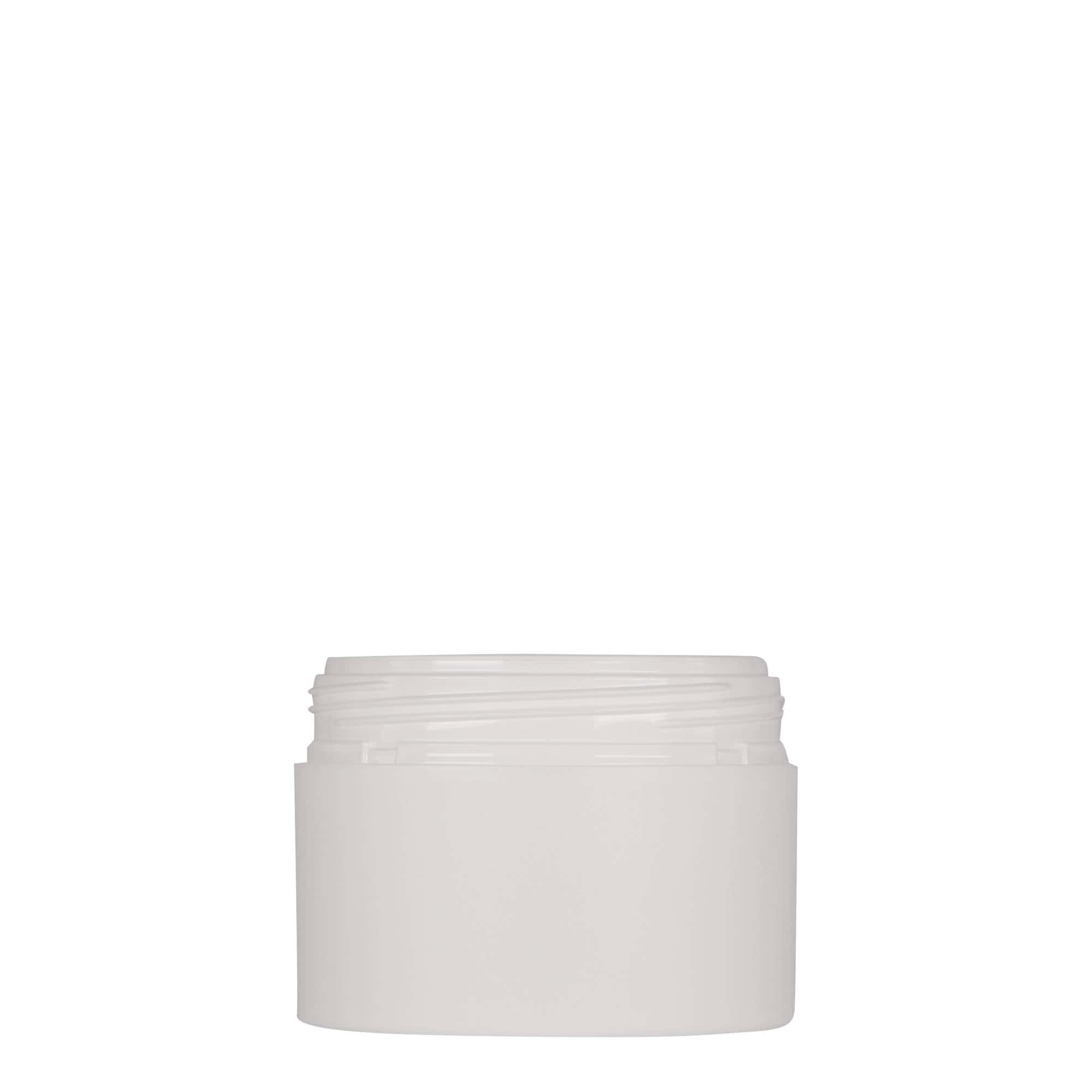100 ml plastburk 'Antonella', PP, vit, öppning: skruvlock
