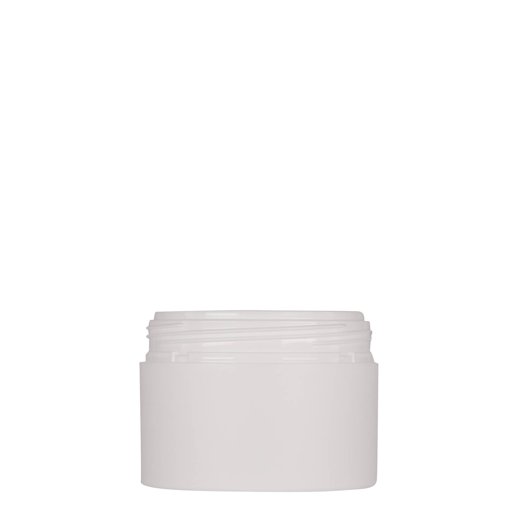 100 ml plastburk 'Antonella', PP, vit, öppning: skruvlock