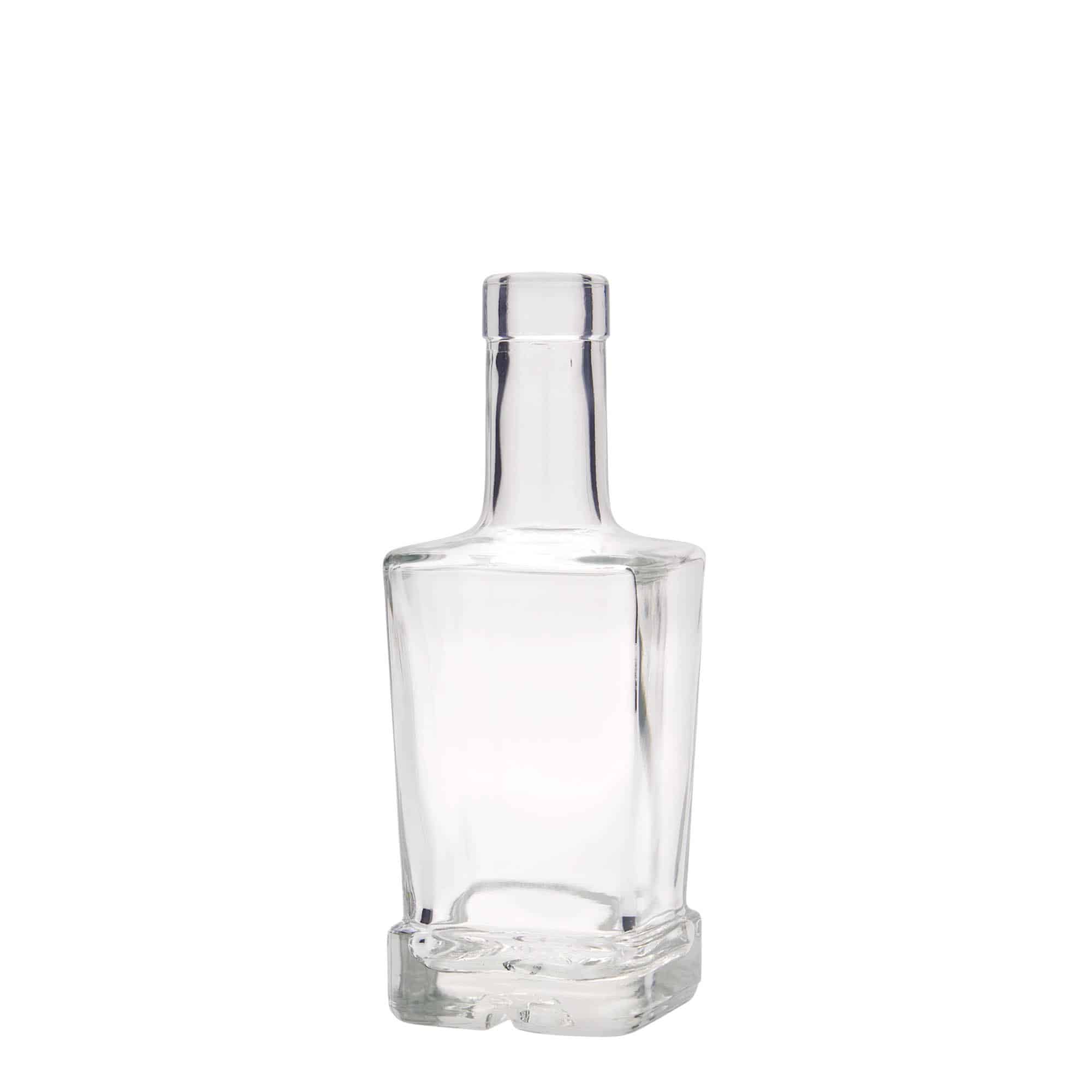 250 ml glasflaska 'Rene', kvadratisk, öppning: kork