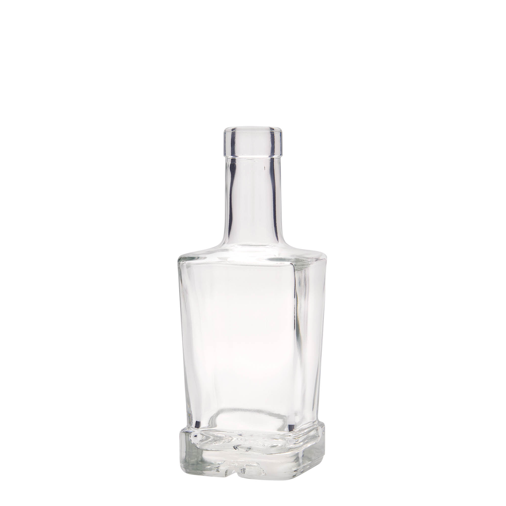 250 ml glasflaska 'Rene', kvadratisk, öppning: kork