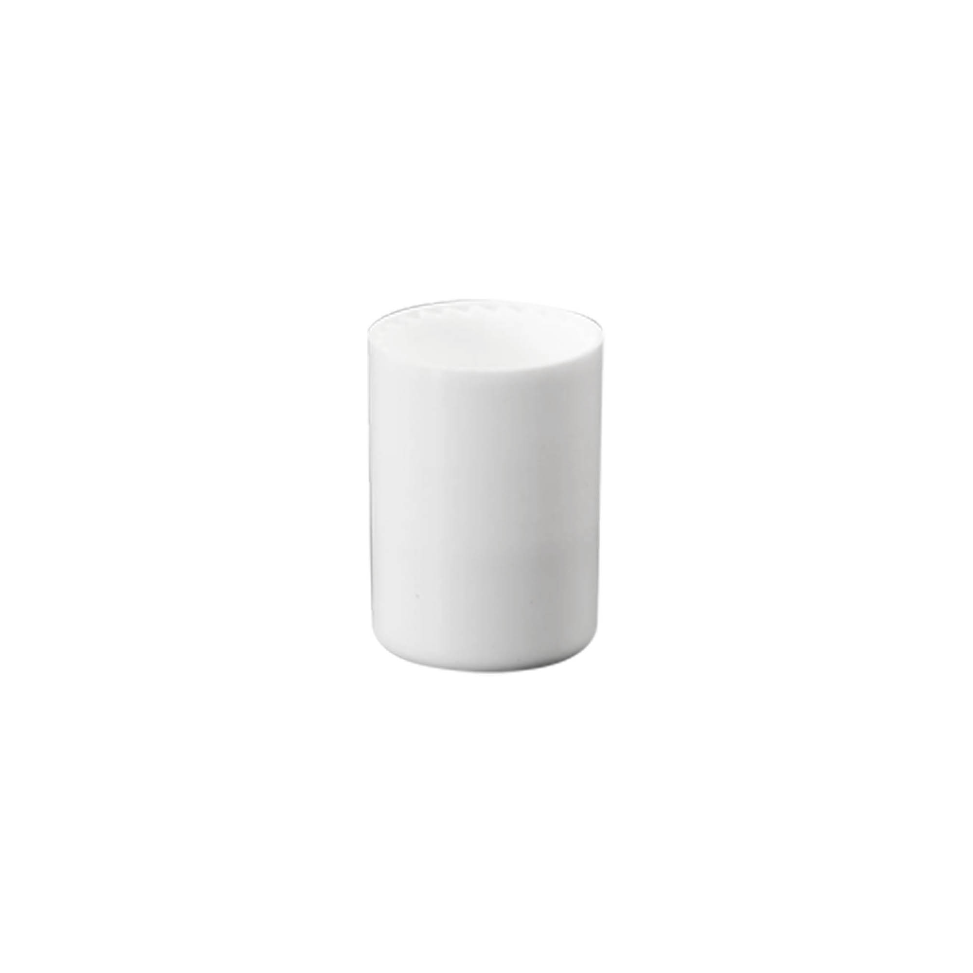 Lock till 10 ml roll-on-flaska, PP-plast, vit, för öppning: skruvlock Lock till 10 ml roll-on-flaska, PP-plast, vit, för öppning: skruvlock