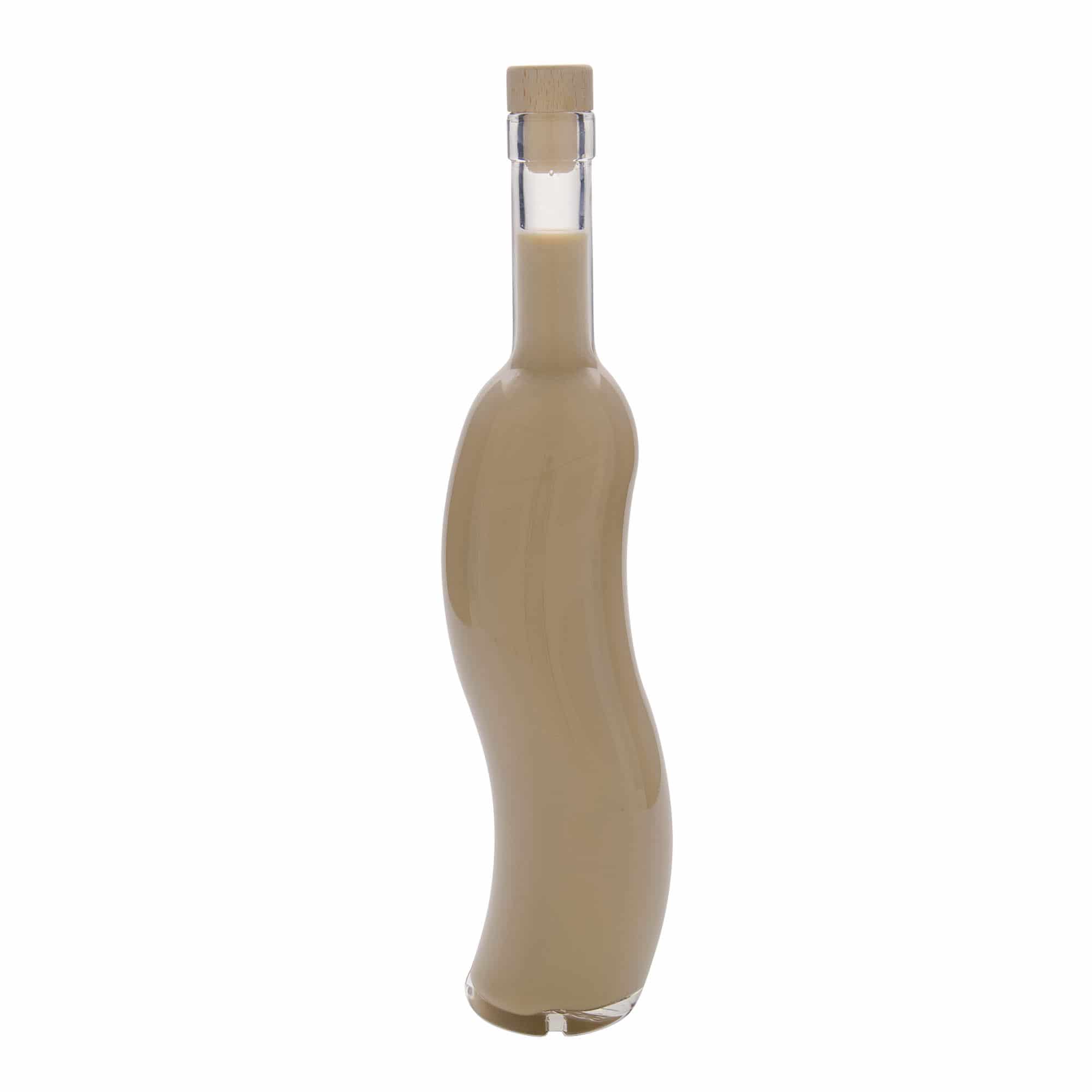 500 ml glasflaska 'La-Ola', halvrund, mynning: kork