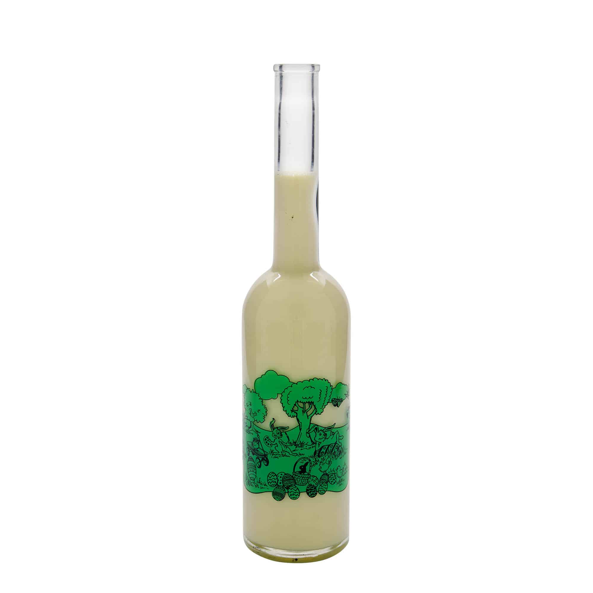 500 ml glasflaska 'Opera', motiv: Glad Påsk, mynning: kork