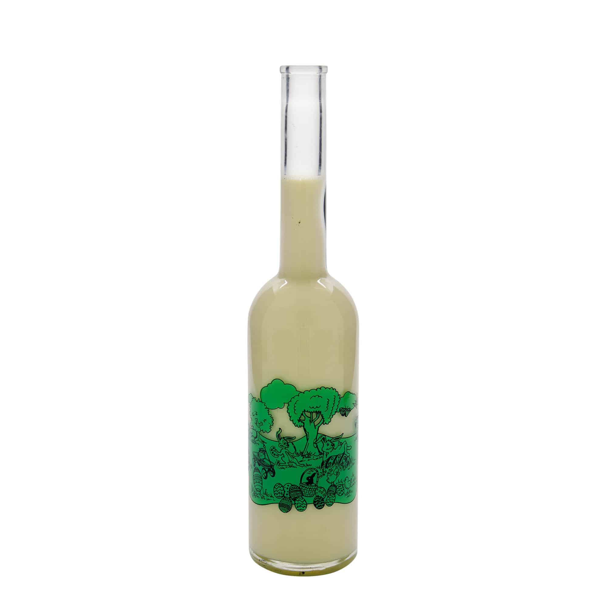 500 ml glasflaska 'Opera', motiv: Glad Påsk, öppning: kork
