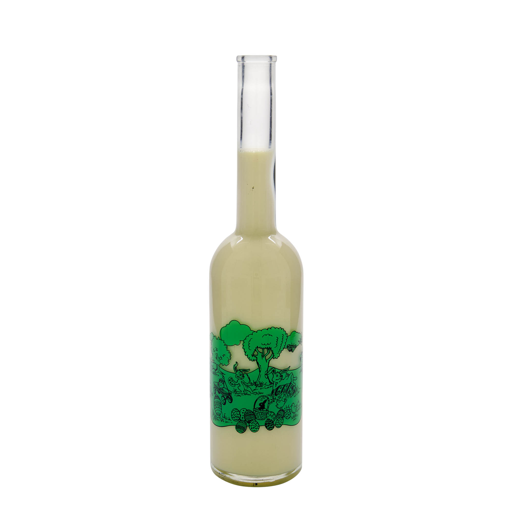 500 ml glasflaska 'Opera', motiv: Glad Påsk, öppning: kork