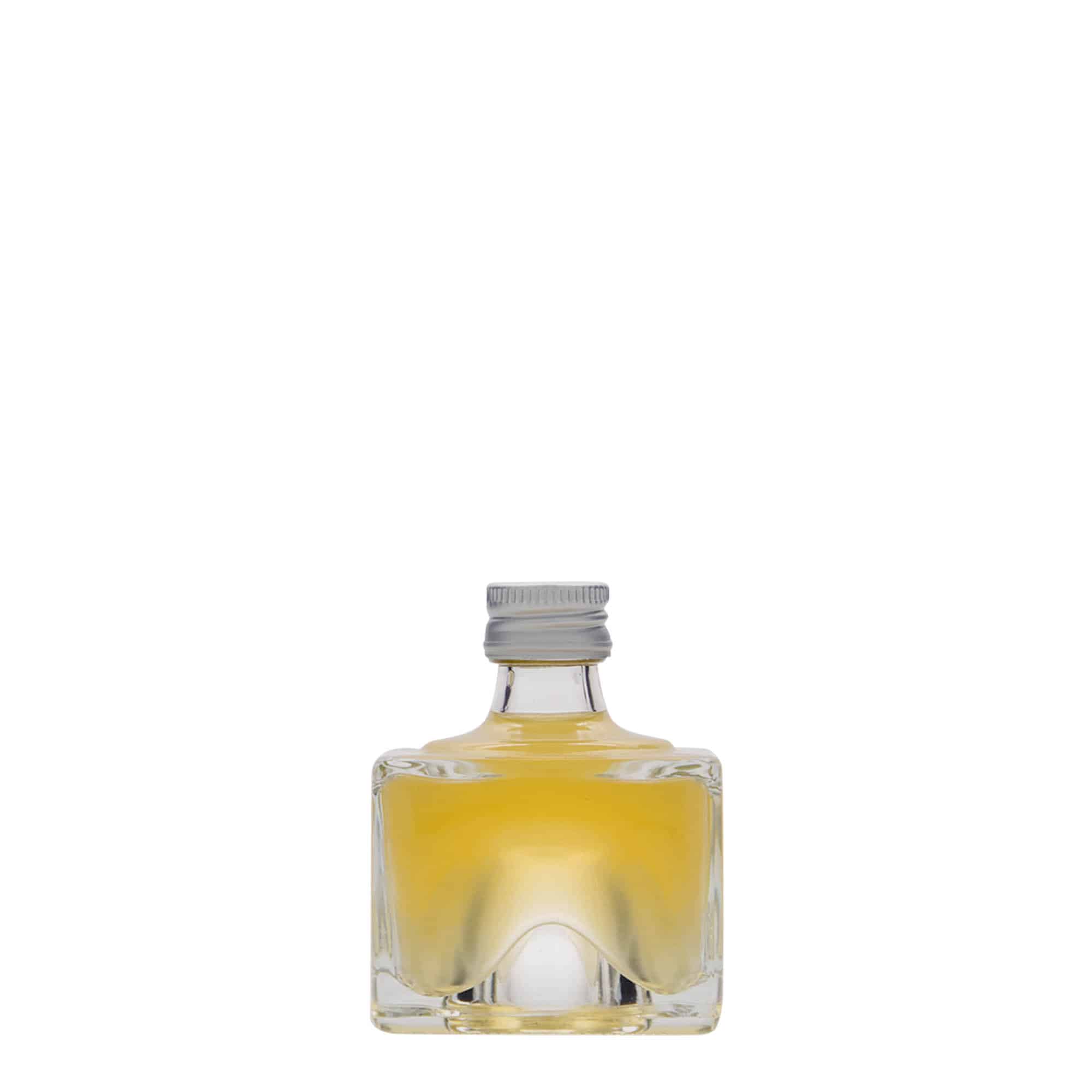 40 ml glasflaska 'Cocolores', kvadratisk, mynning: PP 18