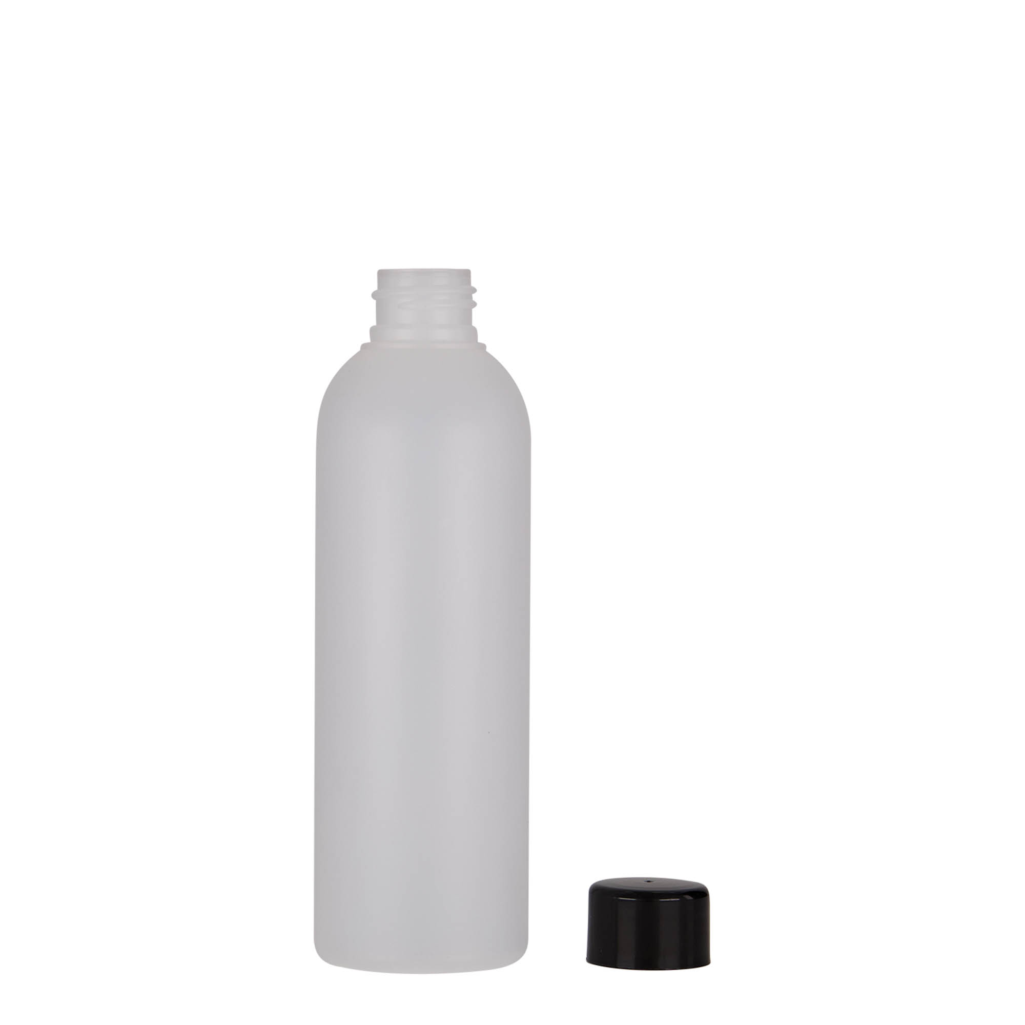 200 ml plastflaska 'Tuffy', HDPE, natur, öppning: 24/410