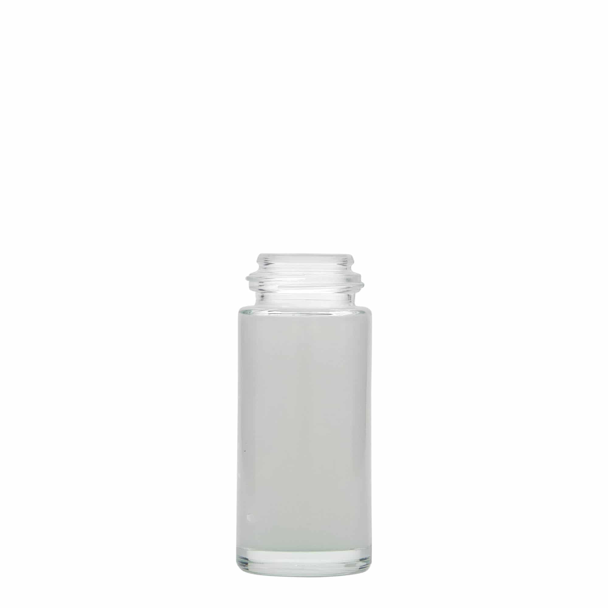 50 ml roll-on-flaska, glas, öppning: skruvlock