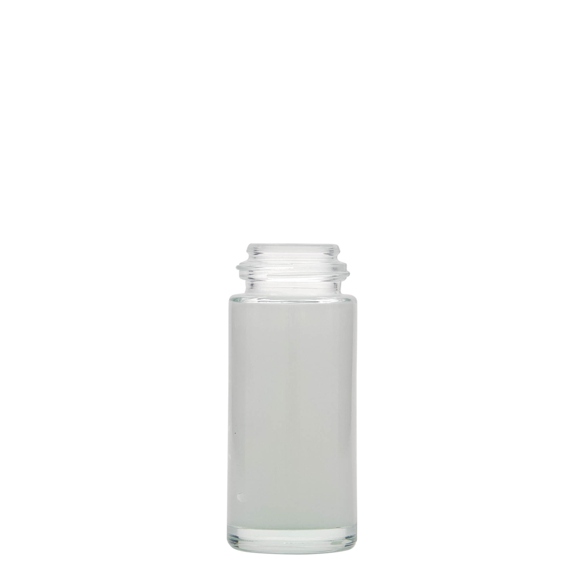 50 ml roll-on-flaska, glas, öppning: skruvlock