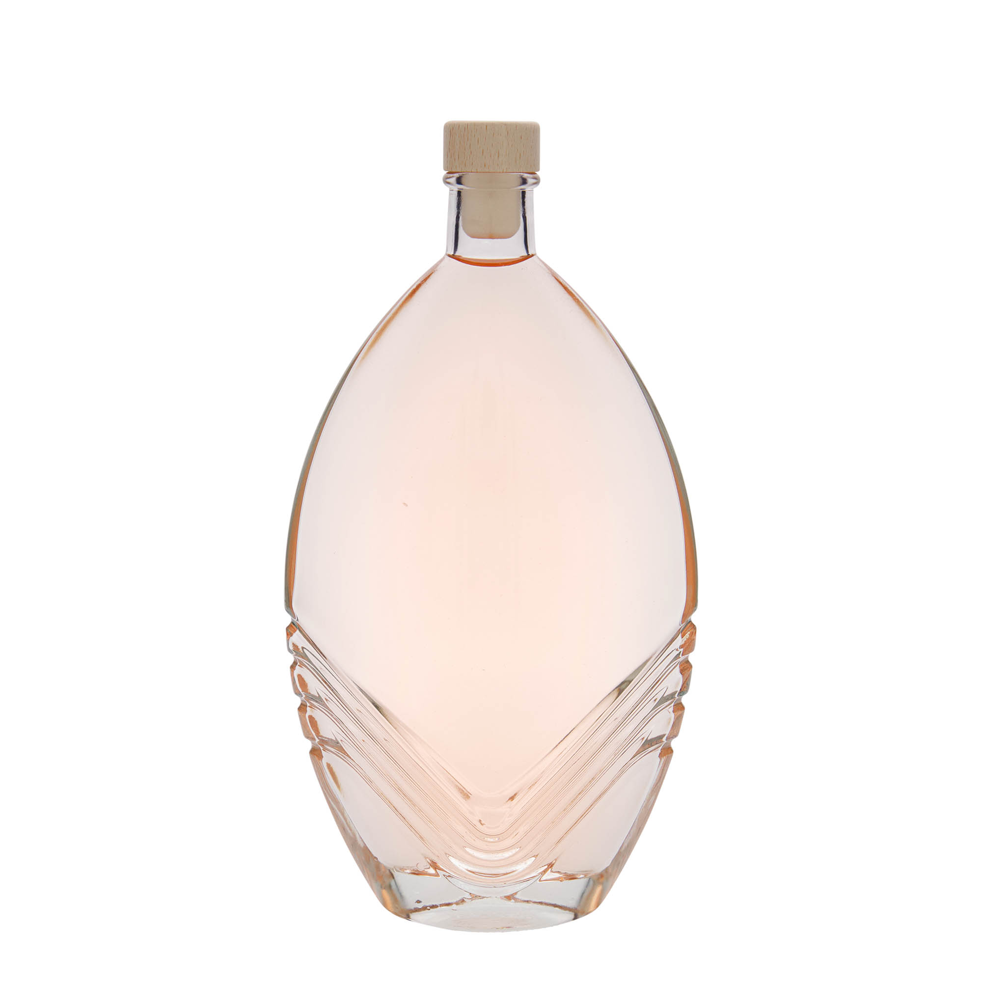 500 ml glasflaska 'Florence', oval, öppning: kork 500 ml glasflaska 'Florence', oval, öppning: kork