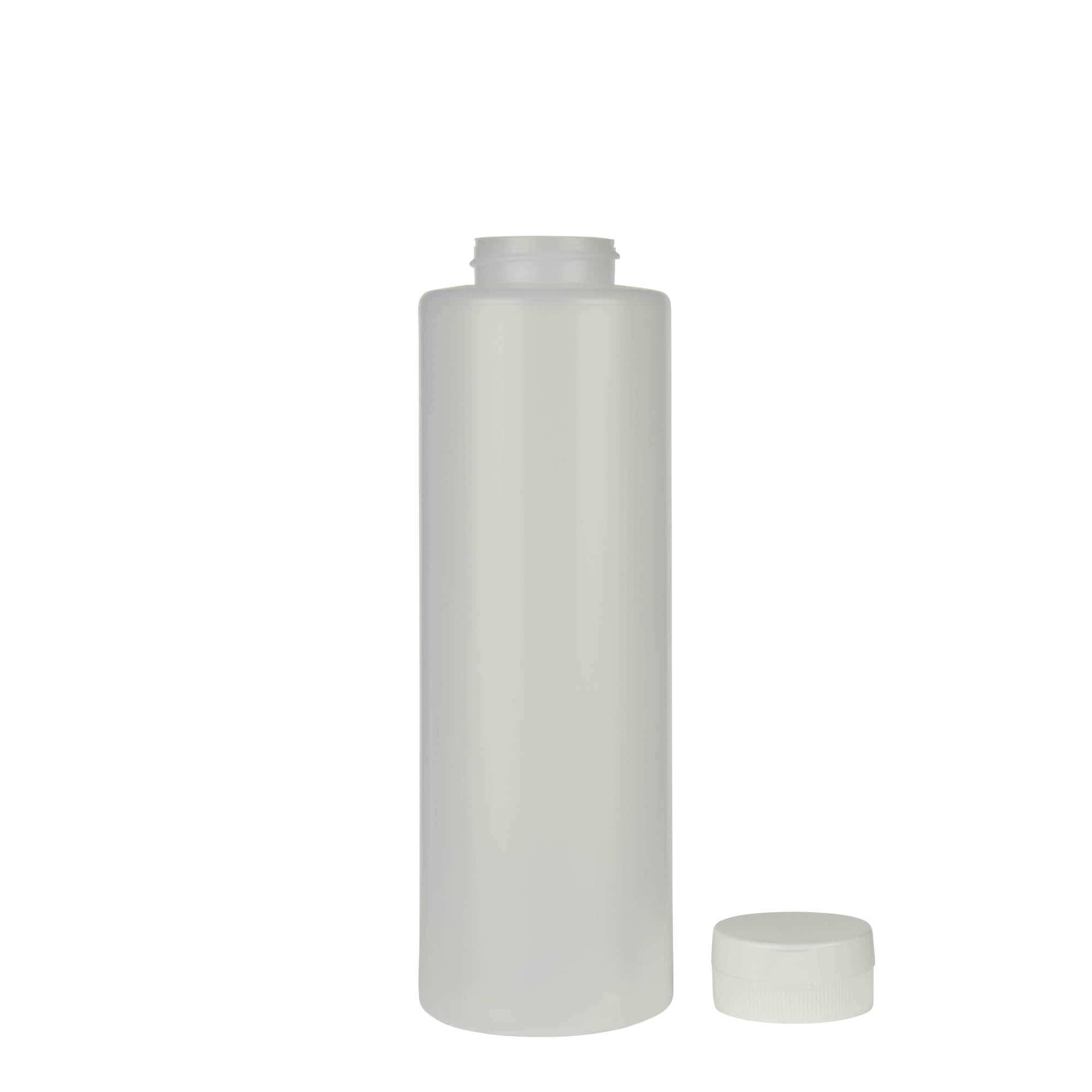 500 ml såsflaska, LDPE, natur, mynning: 38/400
