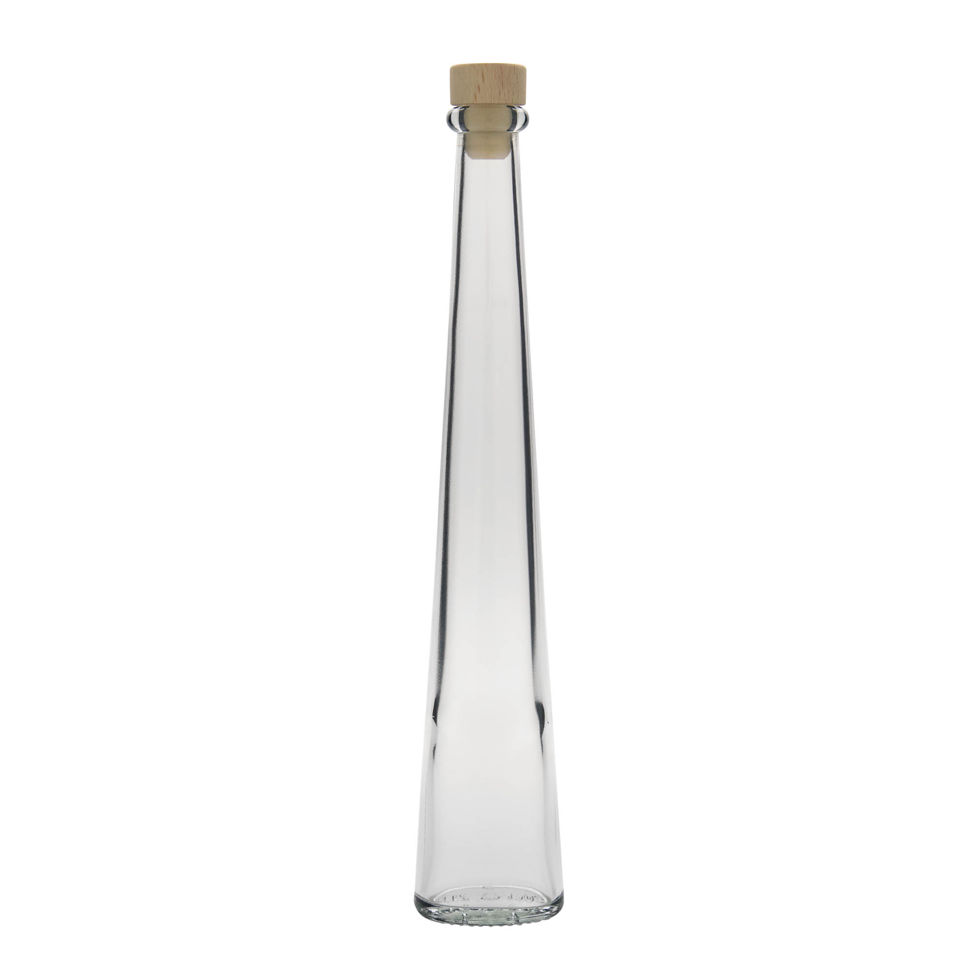 200 ml glasflaska 'Dama Ovale', oval, öppning: kork