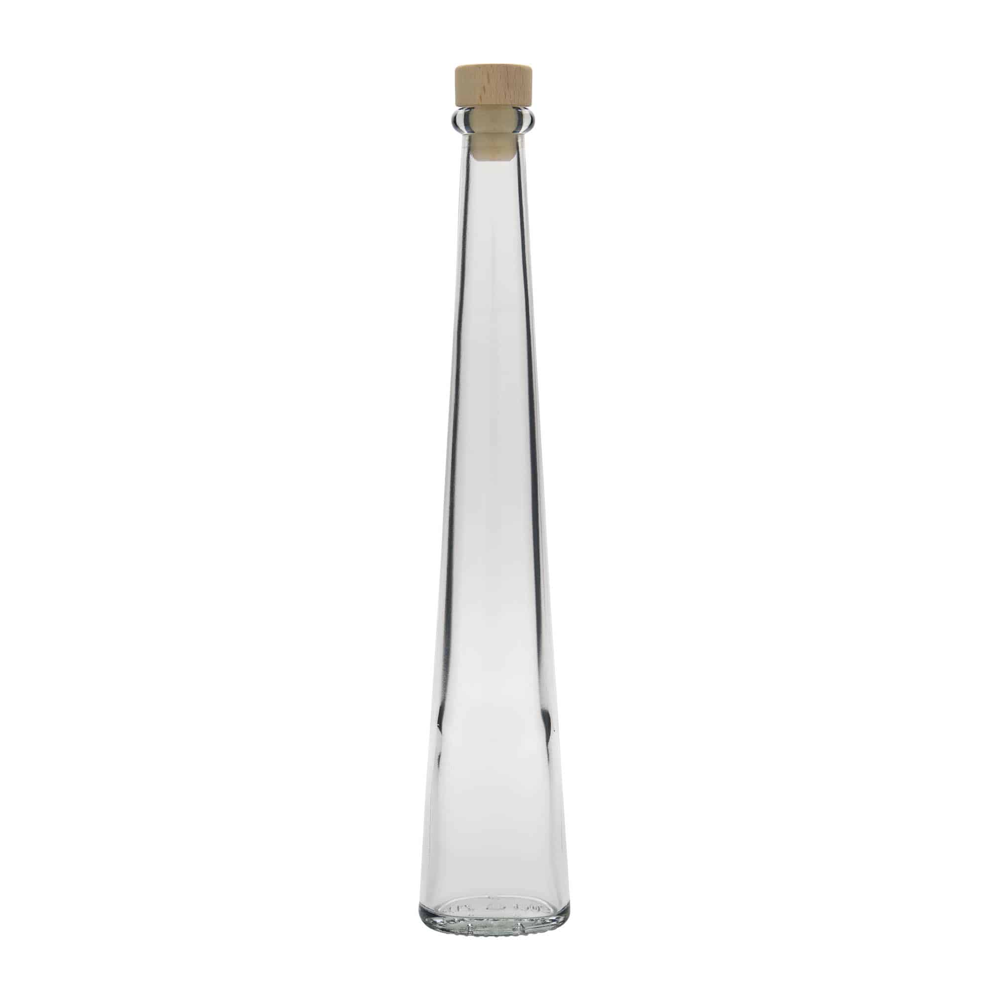 200 ml glasflaska 'Dama Ovale', oval, öppning: kork