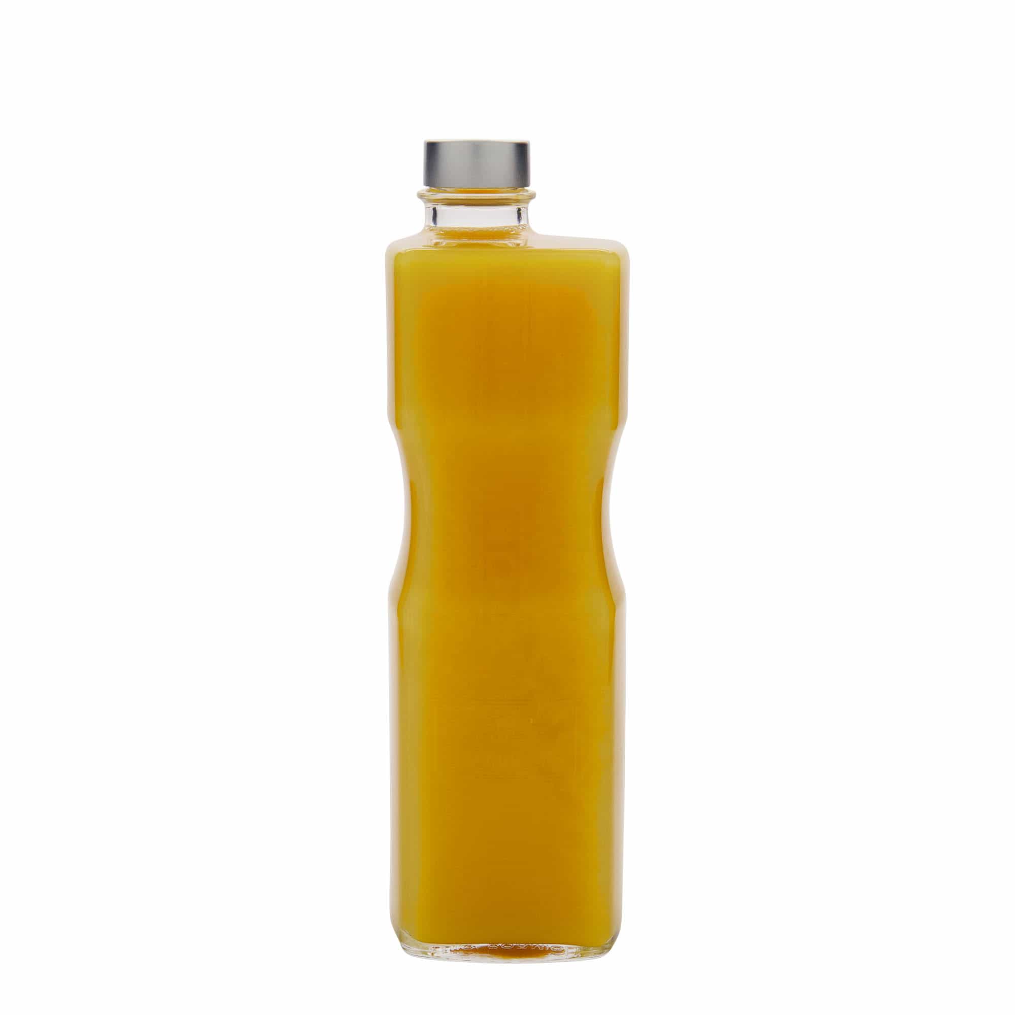 1 000 ml glasflaska 'Optima Juice', rektangulär, mynning: skruvkapsel