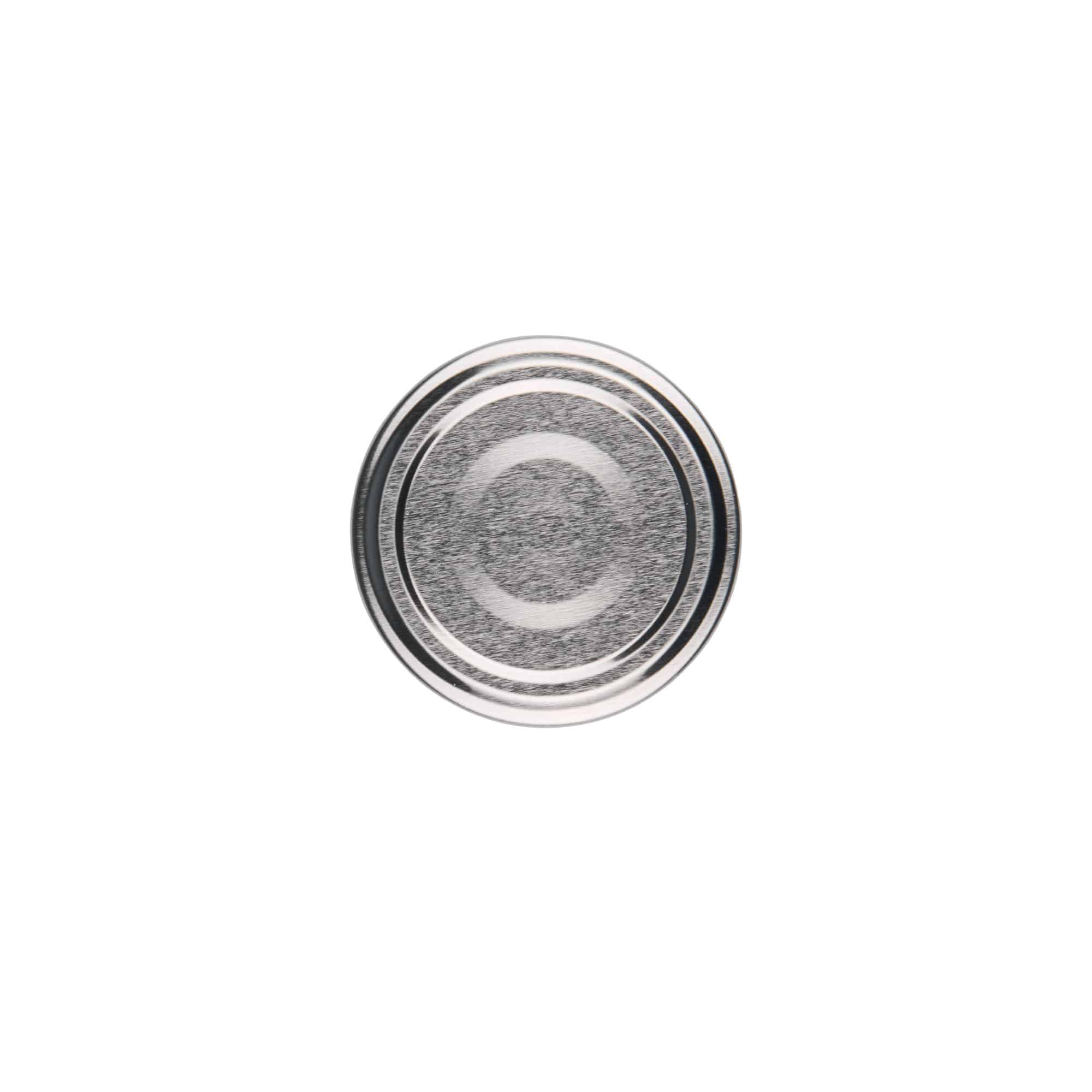 Twist off-lock, plåt, silver, för mynning: TO 53