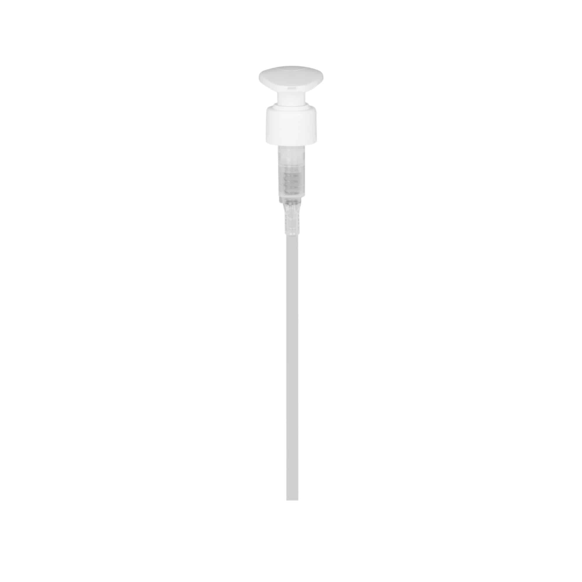 Skruvkapsel dispenserpump, PP-plast, vit, för mynning: 24/410