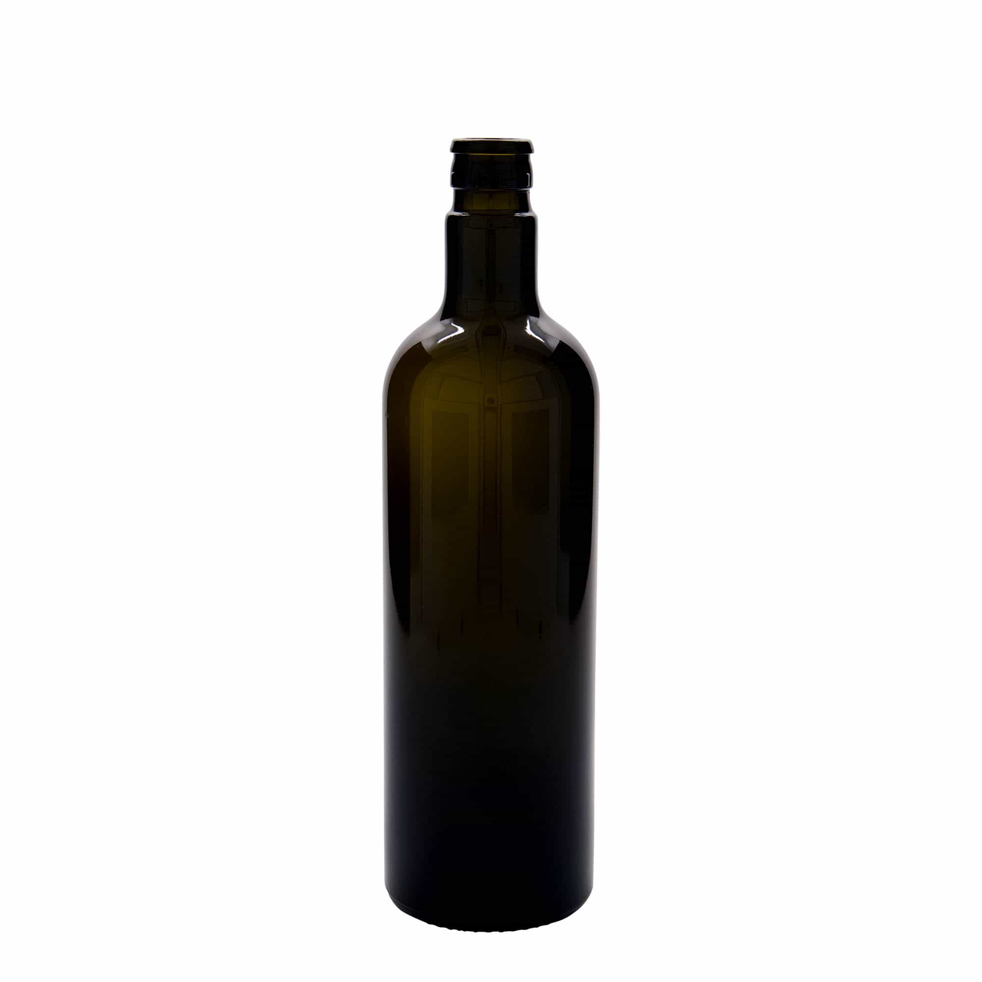 750 ml vinäger-/oljeflaska 'Willy New', glas, antikgrön, mynning: DOP 750 ml vinäger-/oljeflaska 'Willy New', glas, antikgrön, mynning: DOP