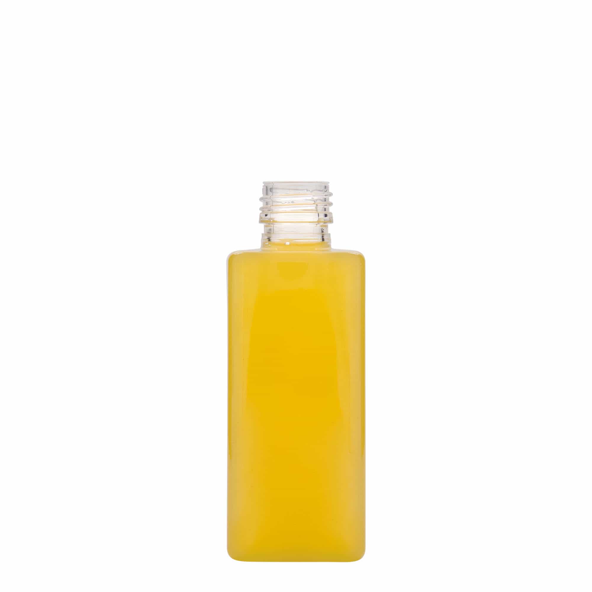 250 ml PET-flaska 'Karl', fyrkantig, plast, öppning: PP 28