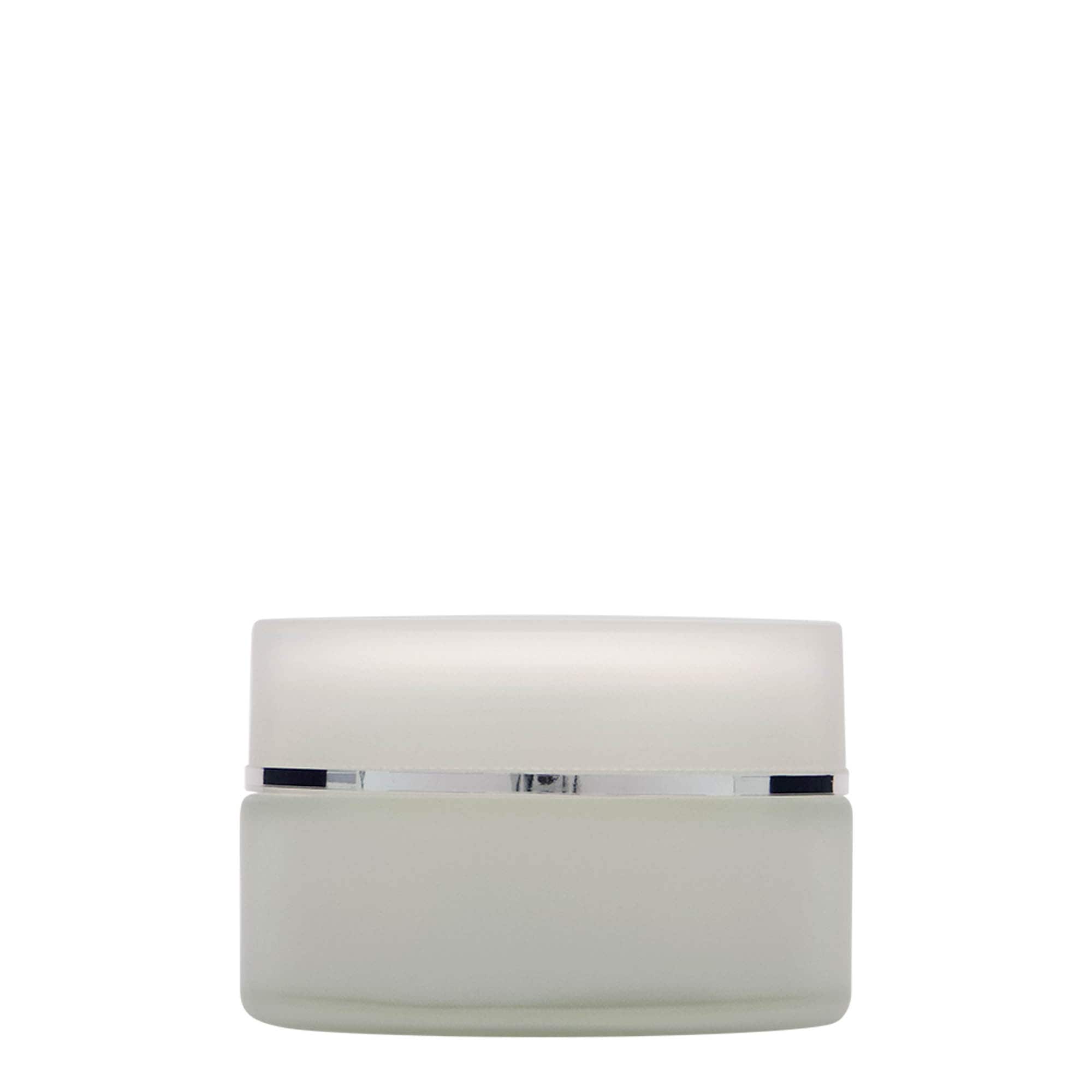 100 ml burk 'Platin Edition', glas, frostad, öppning: skruvlock