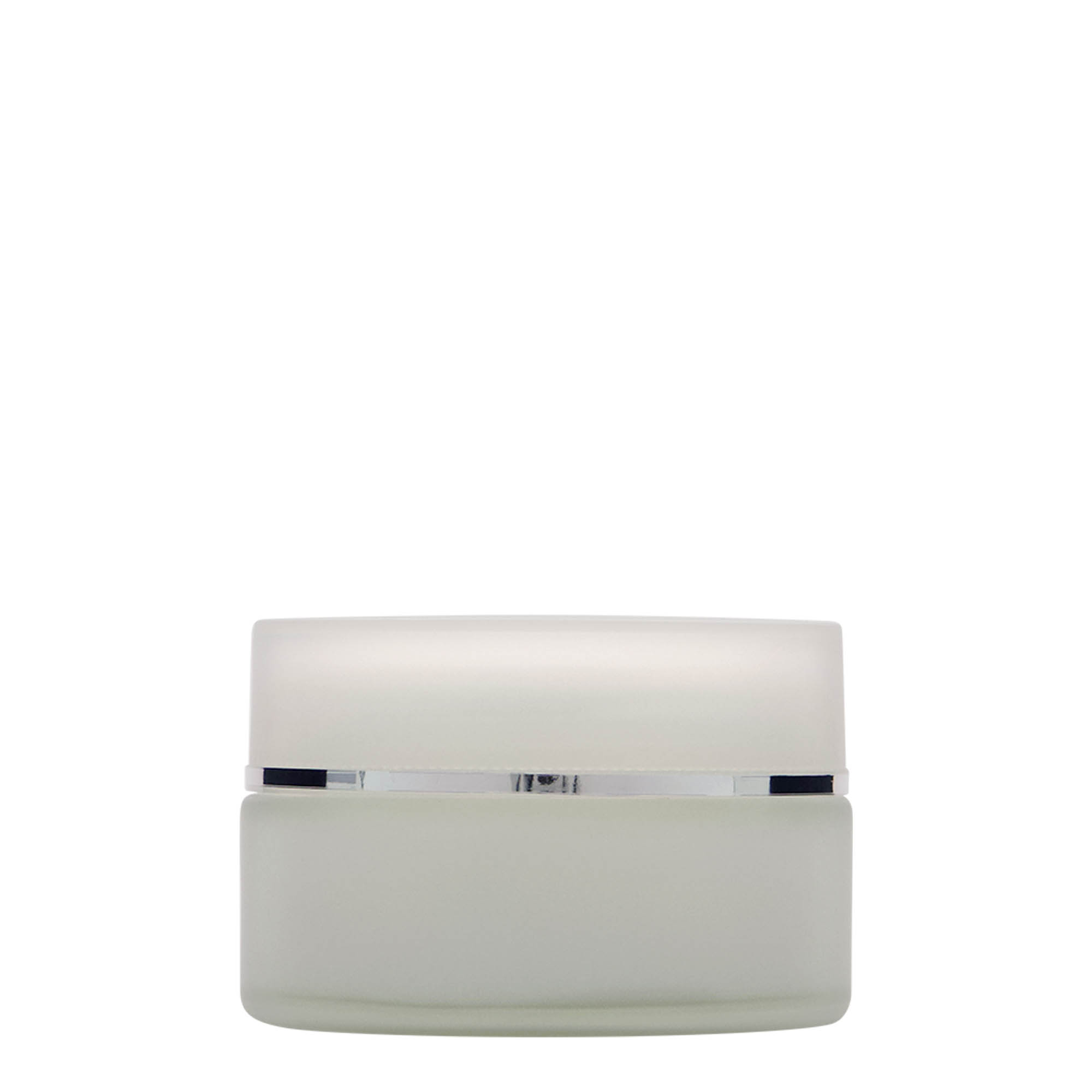 100 ml burk 'Platin Edition', glas, frostad, öppning: skruvlock
