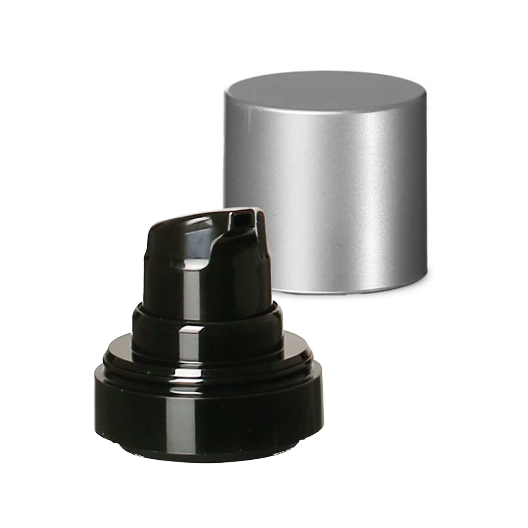 Airless-dispenserpumphuvud 'Micro', PP-plast, svart Airless-dispenserpumphuvud 'Micro', PP-plast, svart