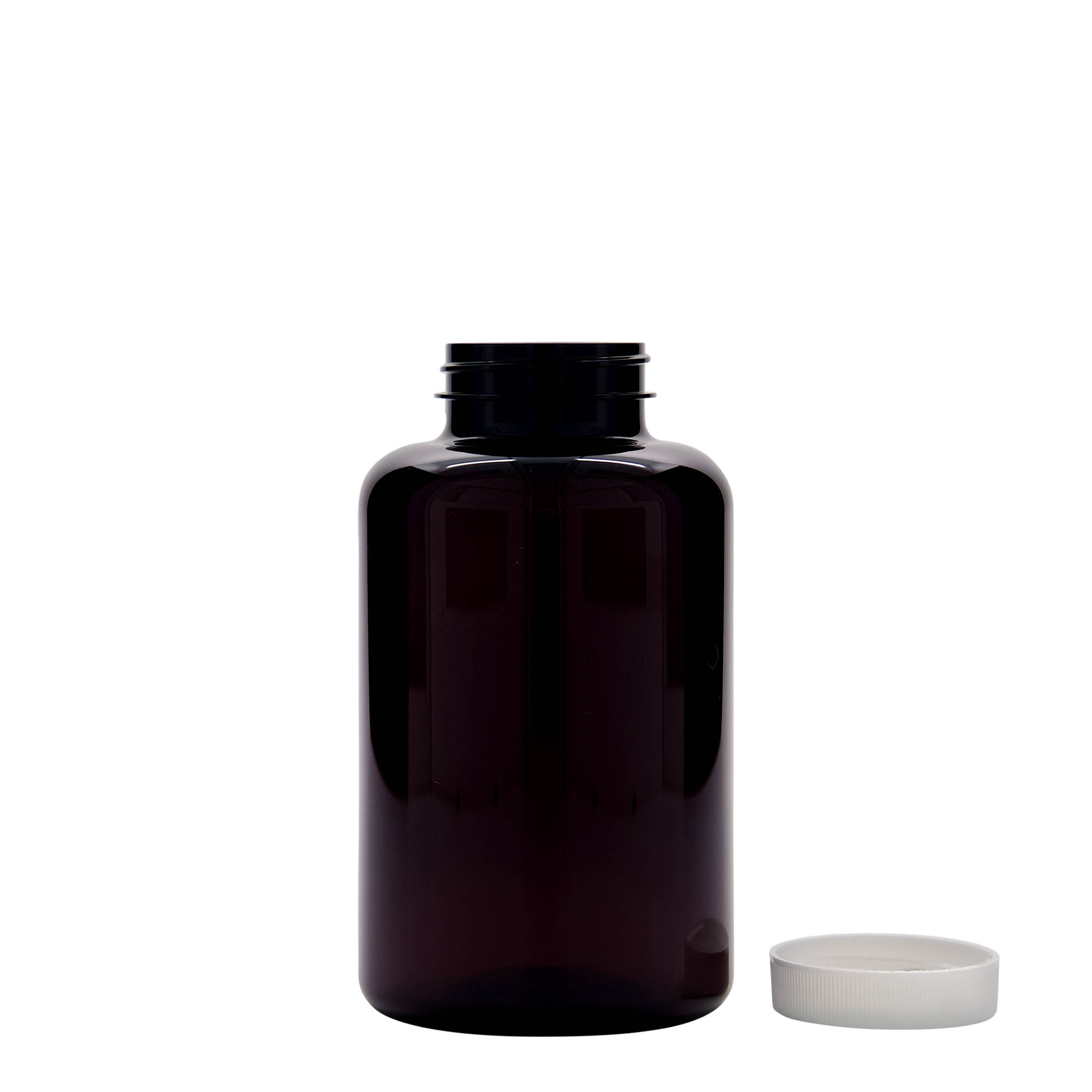 500 ml PET-flaska, plast, brun, öppning: 45/400 500 ml PET-flaska, plast, brun, öppning: 45/400