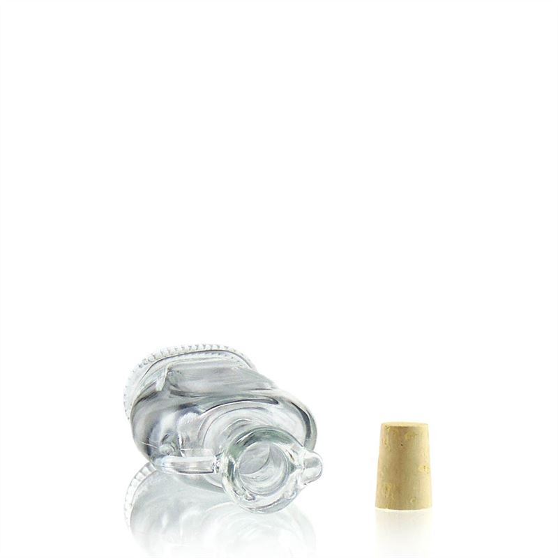 250 ml glasflaska 'Eleganta', oval, öppning: kork 250 ml glasflaska 'Eleganta', oval, öppning: kork