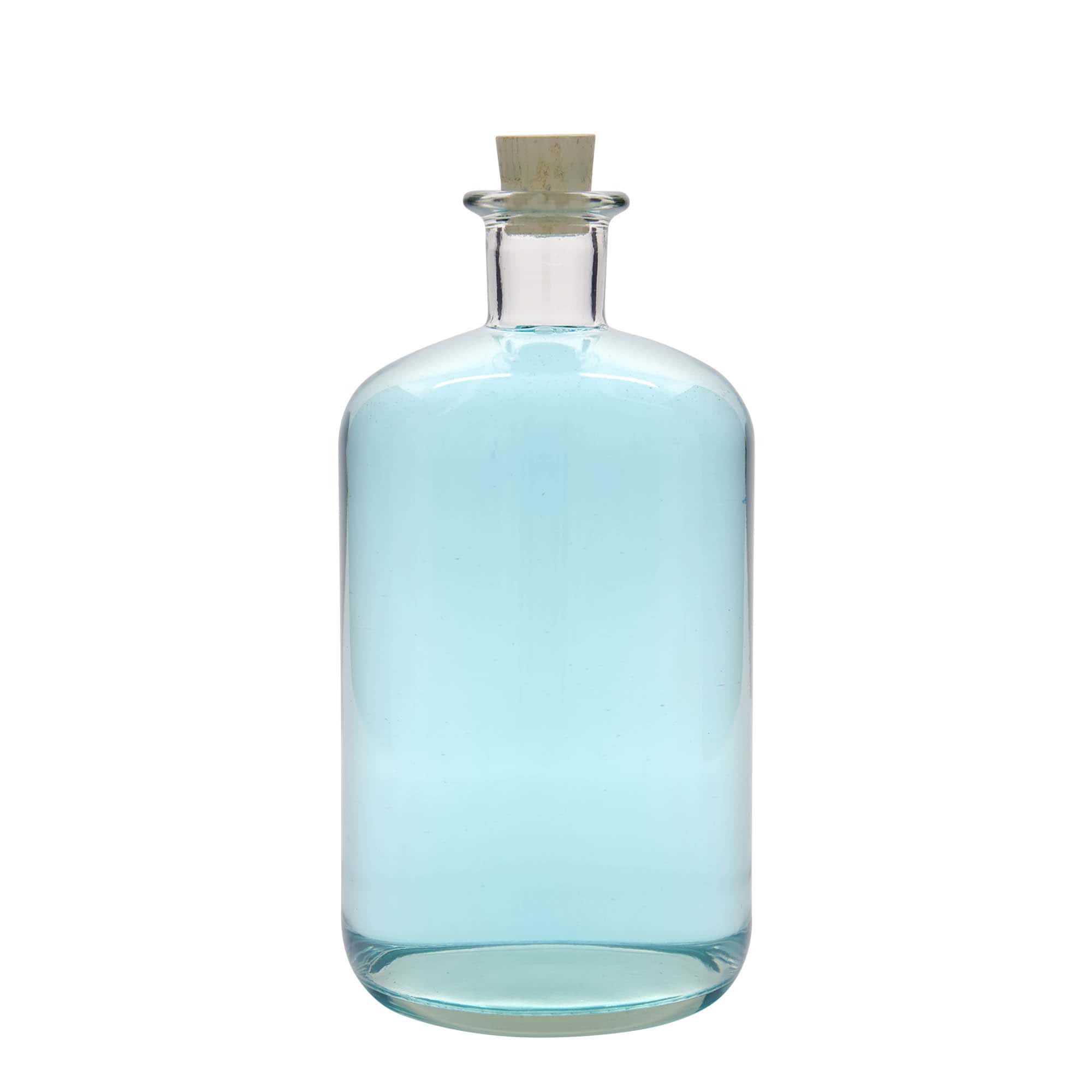 1 500 ml apoteksglasflaska, mynning: kork