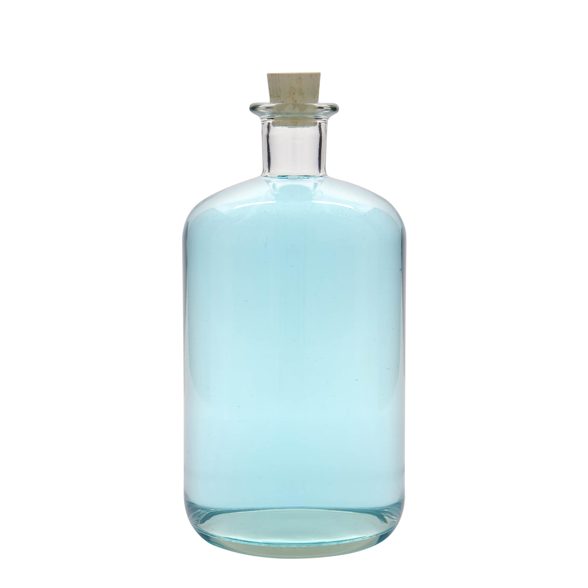 1.500 ml glasflaska apotekare, mynning: kork