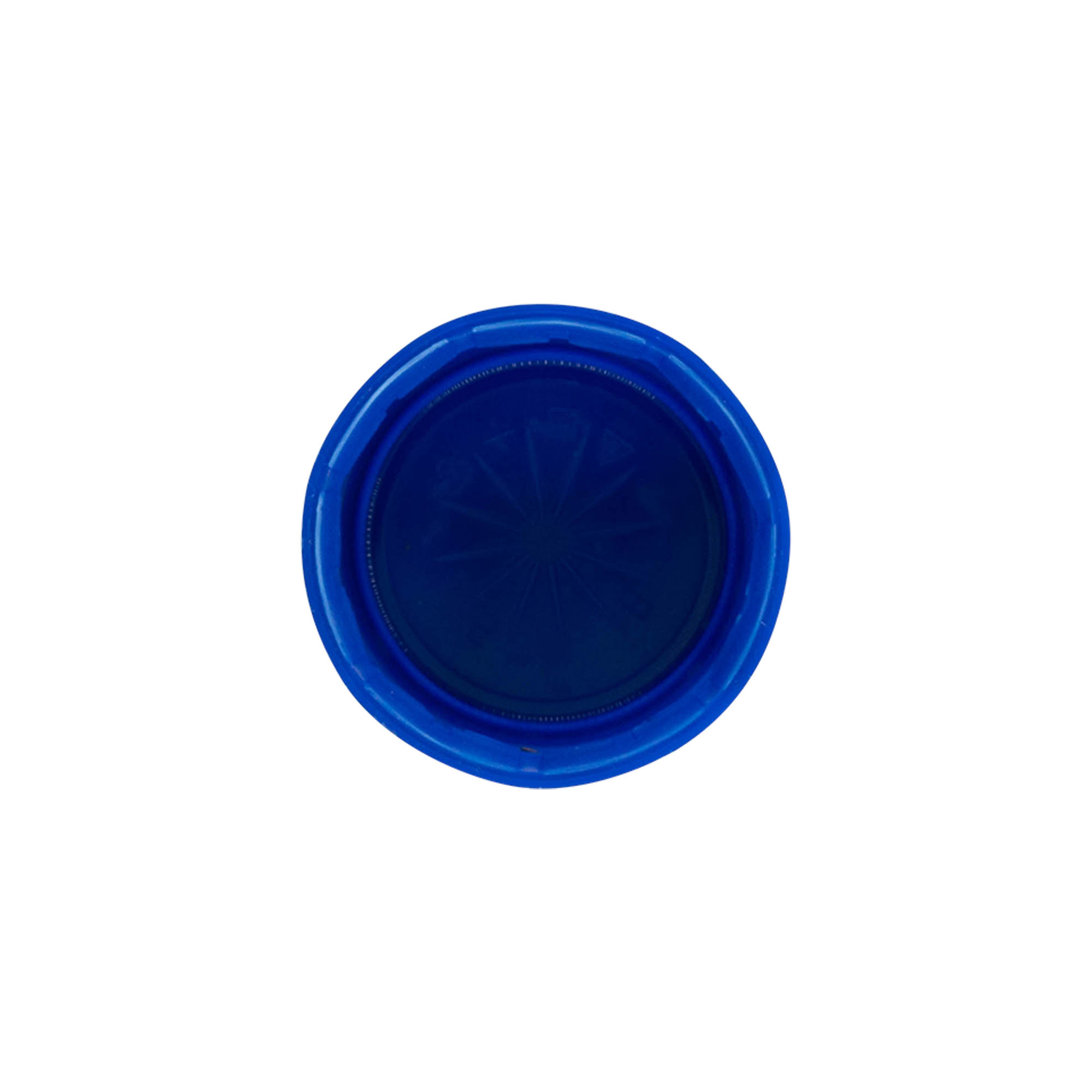 Skruvlock tvåstartsgänga, PE-plast, blå, för mynning: PET 38 mm Skruvlock tvåstartsgänga, PE-plast, blå, för mynning: PET 38 mm