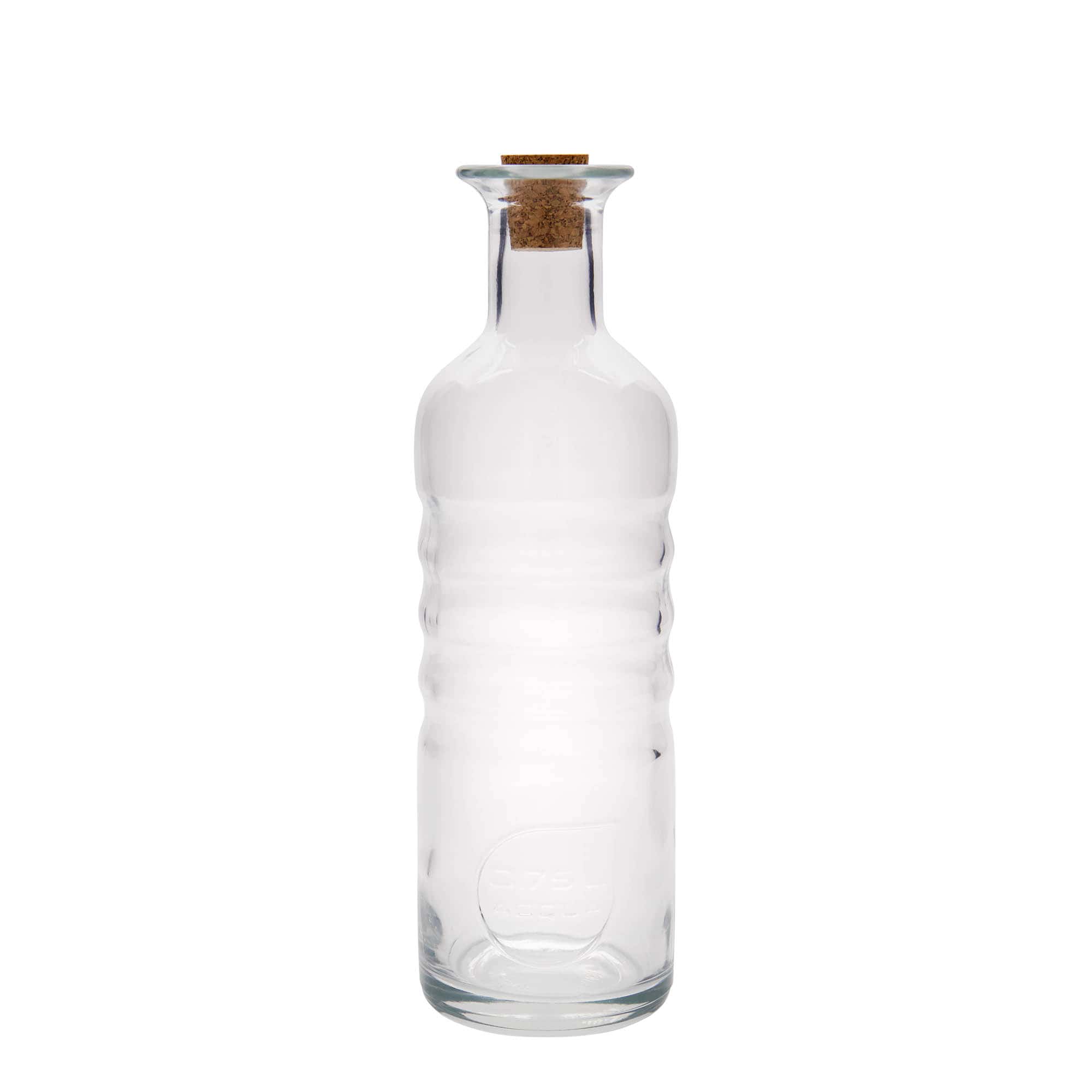 750 ml glasflaska 'Optima Acqua', öppning: kork