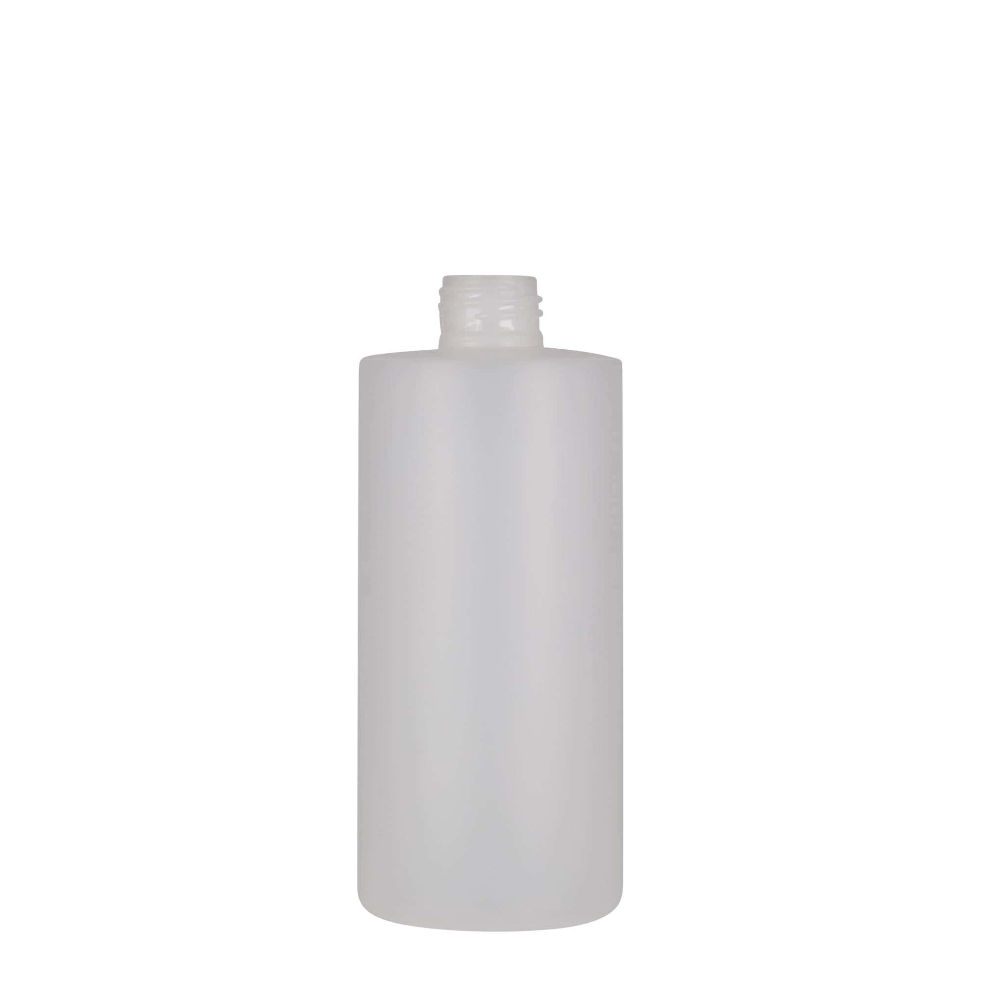 300 ml plastflaska 'Pipe', HDPE, vit, öppning: 24/410