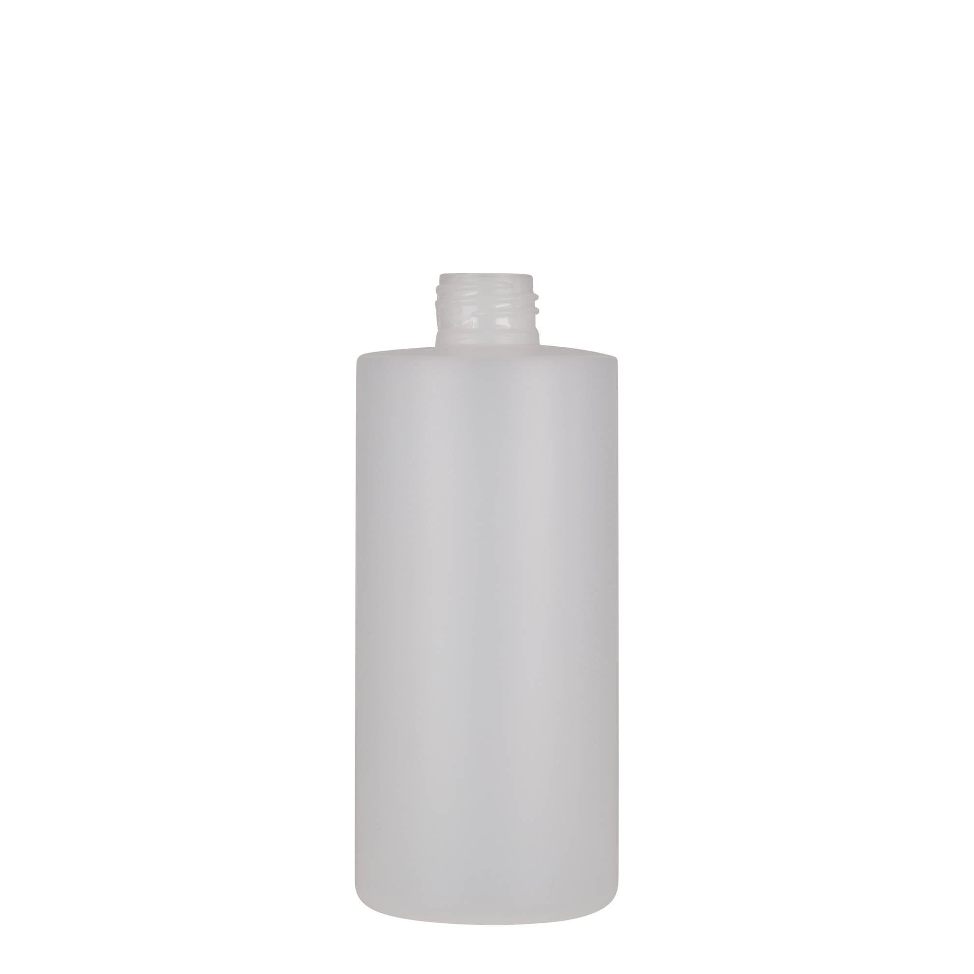 300 ml plastflaska 'Pipe', HDPE, vit, öppning: 24/410