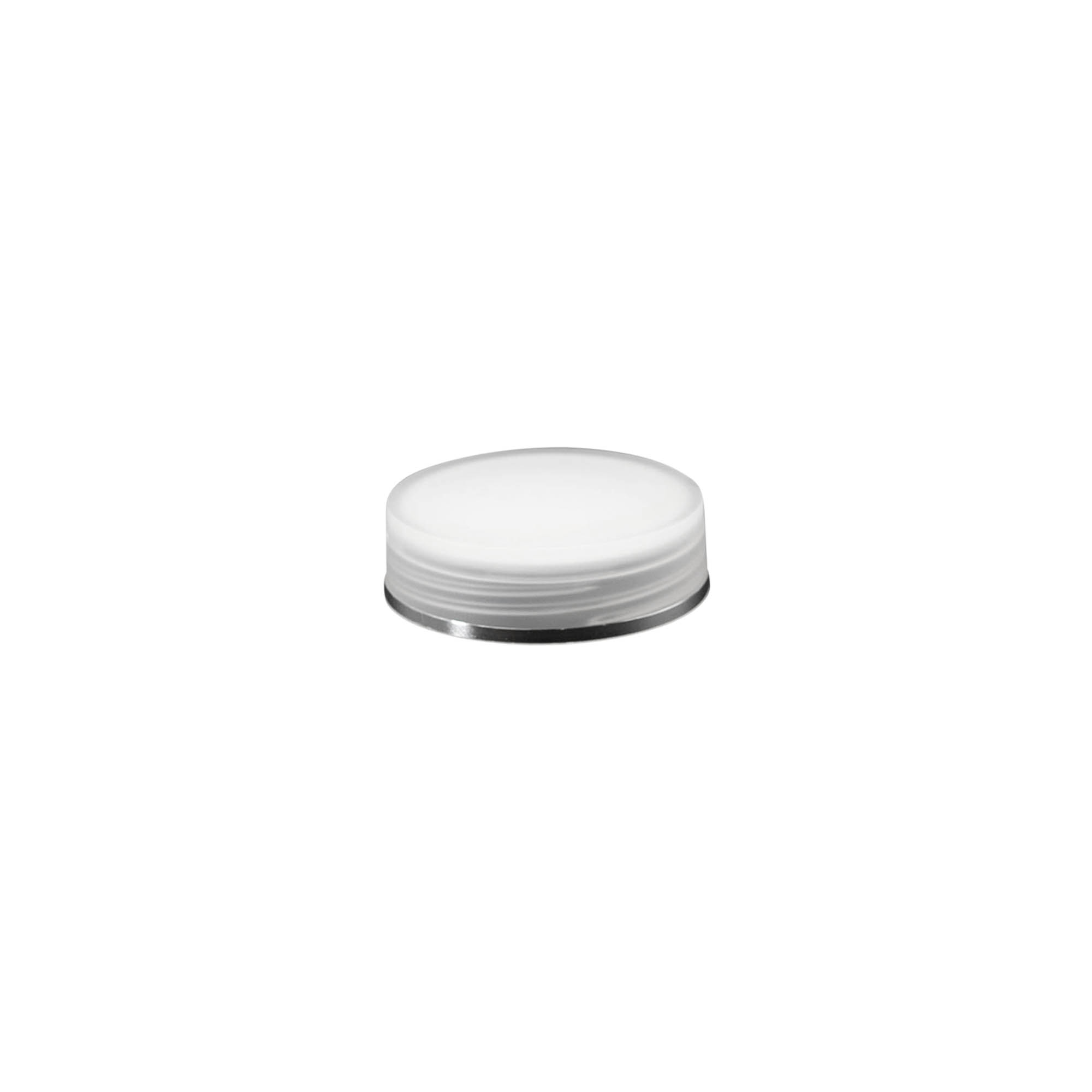 Skruvlock 'Clear/Platin Edition', PP-plast, vitt, för mynning: 40/2P