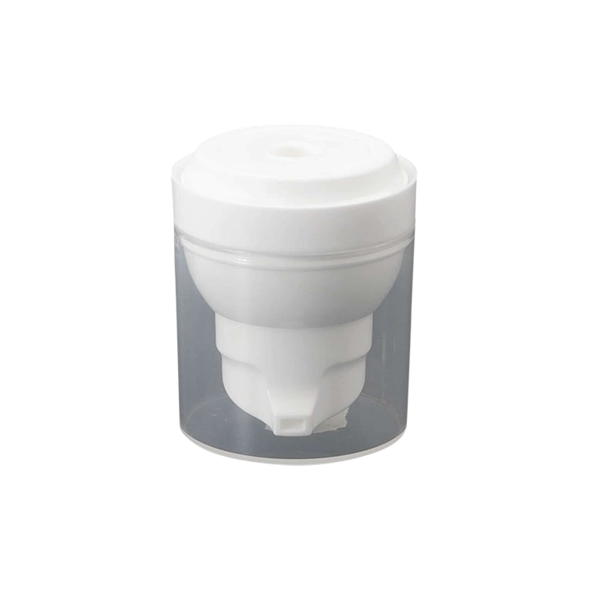 Airless dispenser pumphuvud 'Mezzo', PP-plast, vit