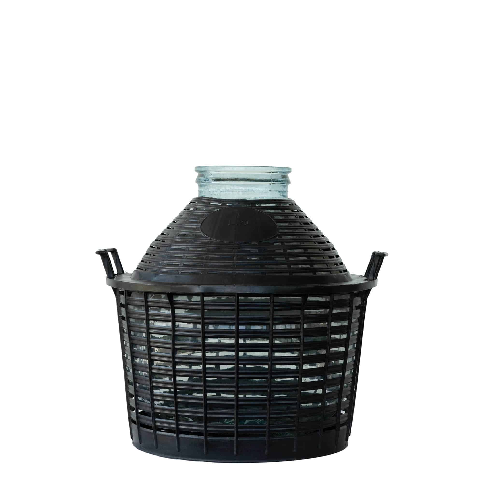 20 l ballongflaska bred hals, glas, mynning: skruvkapsel