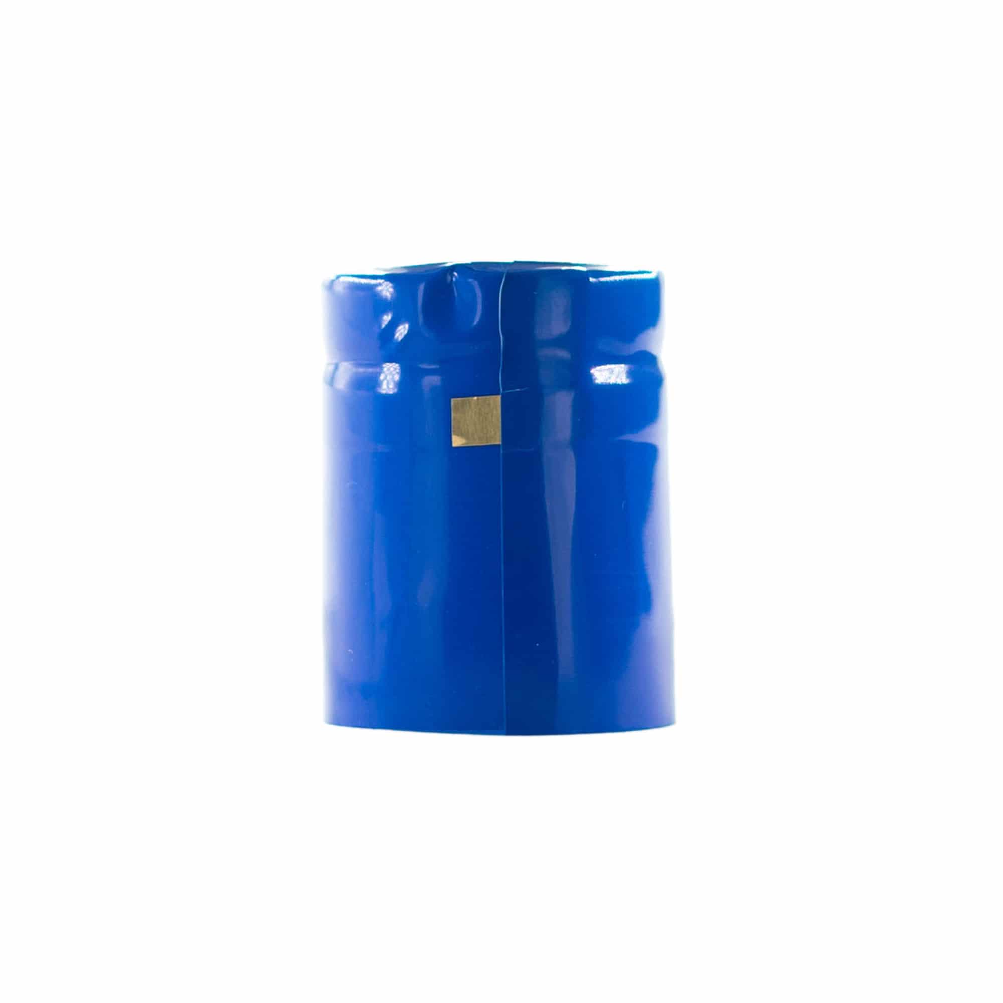 Shrinkkapsel 32x41, PVC-plast, blå
