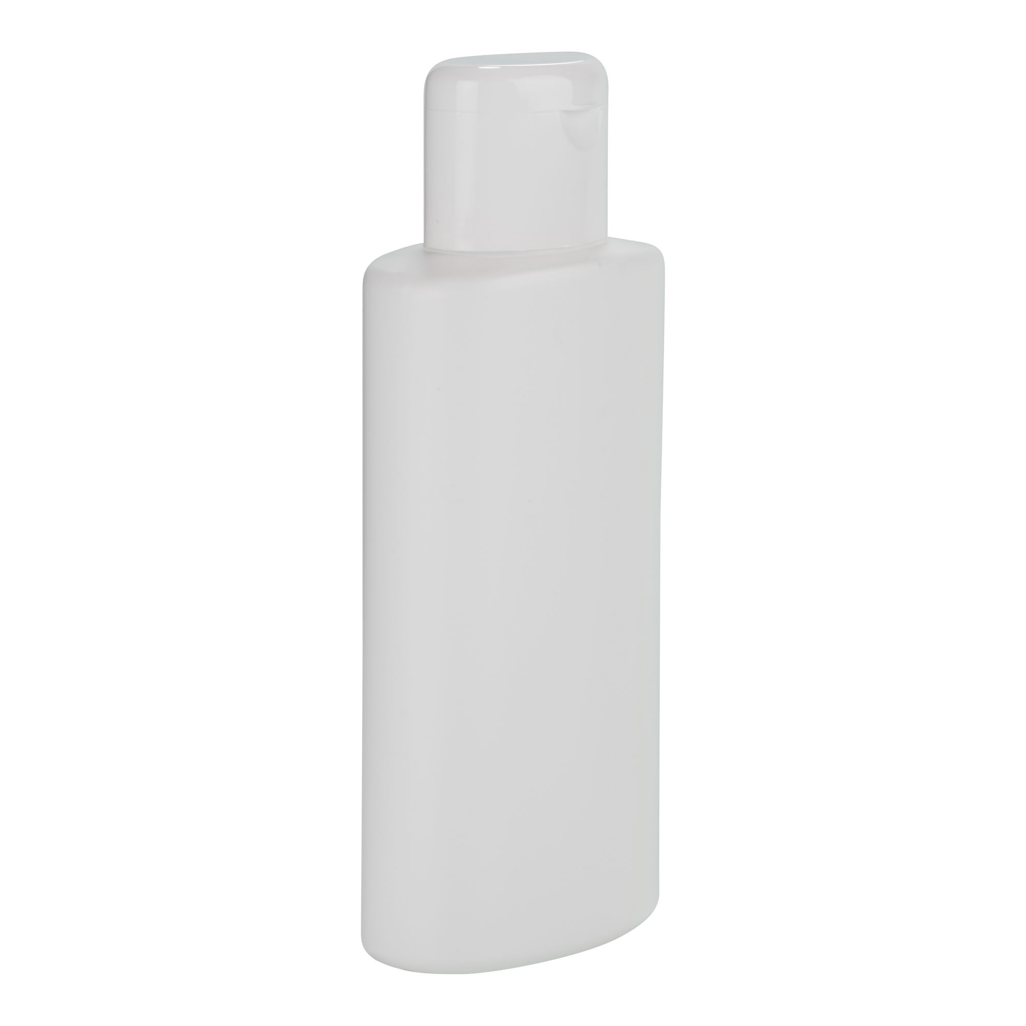250 ml plastflaska 'Indy', oval, HDPE, vit, öppning: skruvlock 250 ml plastflaska 'Indy', oval, HDPE, vit, öppning: skruvlock