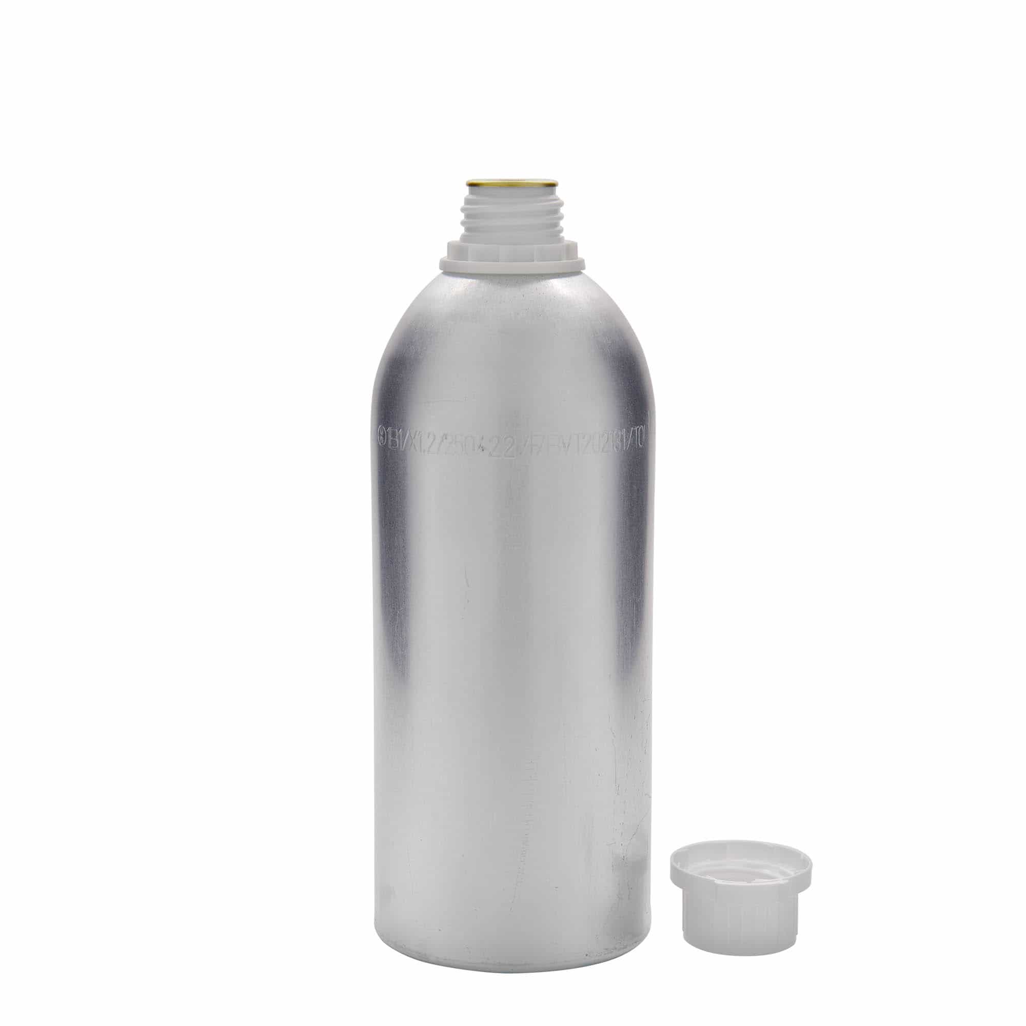1100 ml aluminiumflaska, metall, silver, mynning: DIN 32 1100 ml aluminiumflaska, metall, silver, mynning: DIN 32