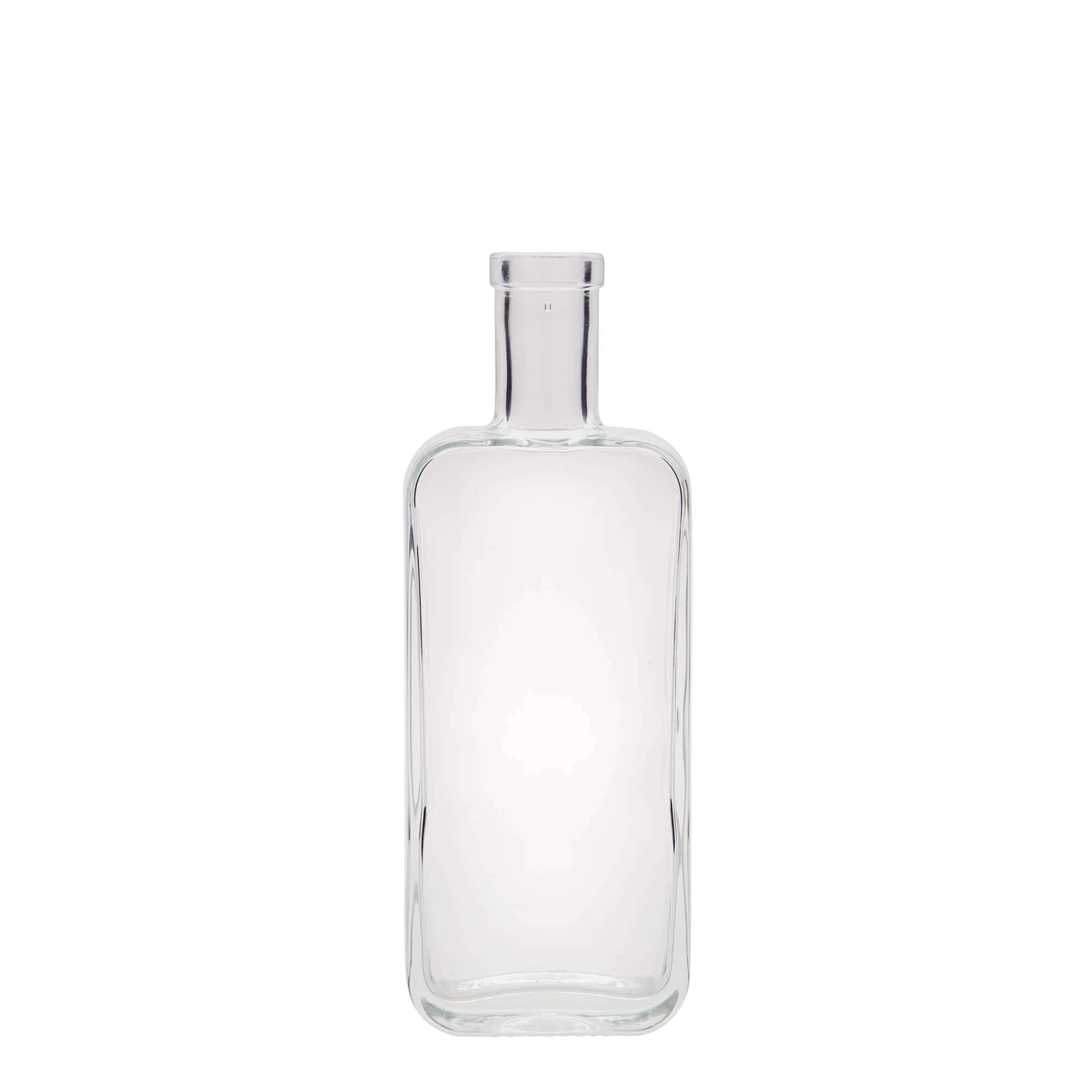 200 ml glasflaska 'Nice', rektangulär, öppning: kork