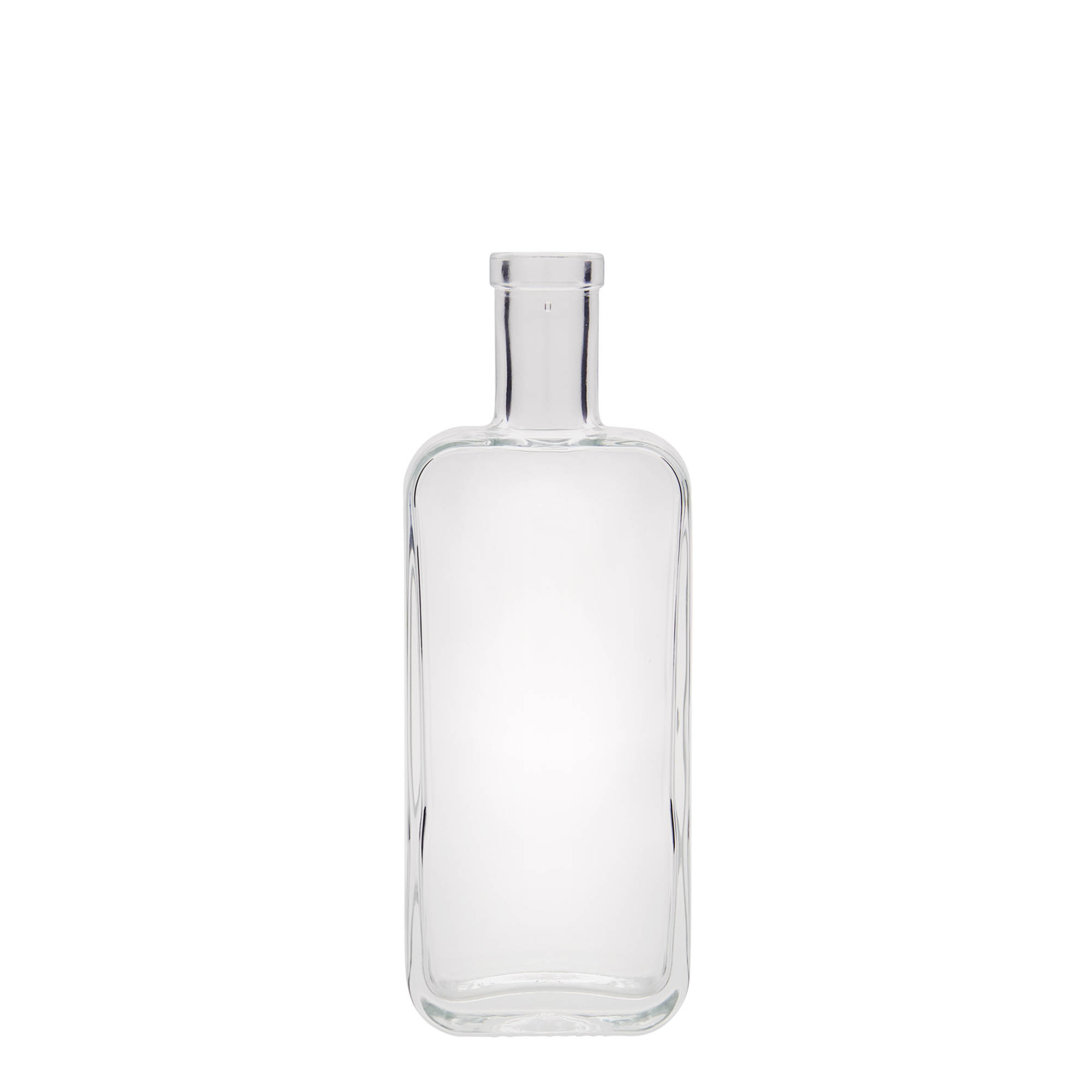 200 ml glasflaska 'Nice', rektangulär, öppning: kork
