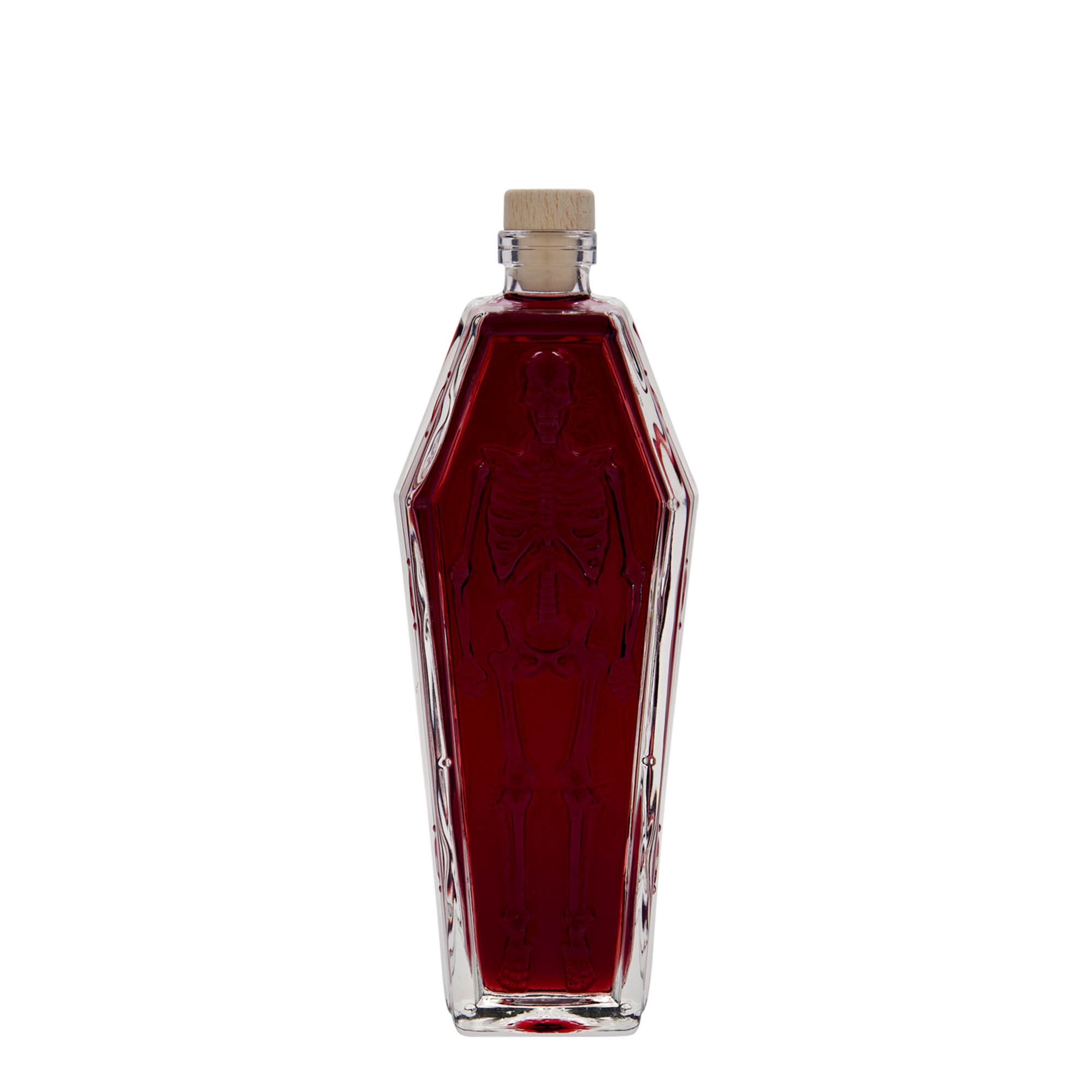 200 ml glasflaska 'kista', mynning: kork