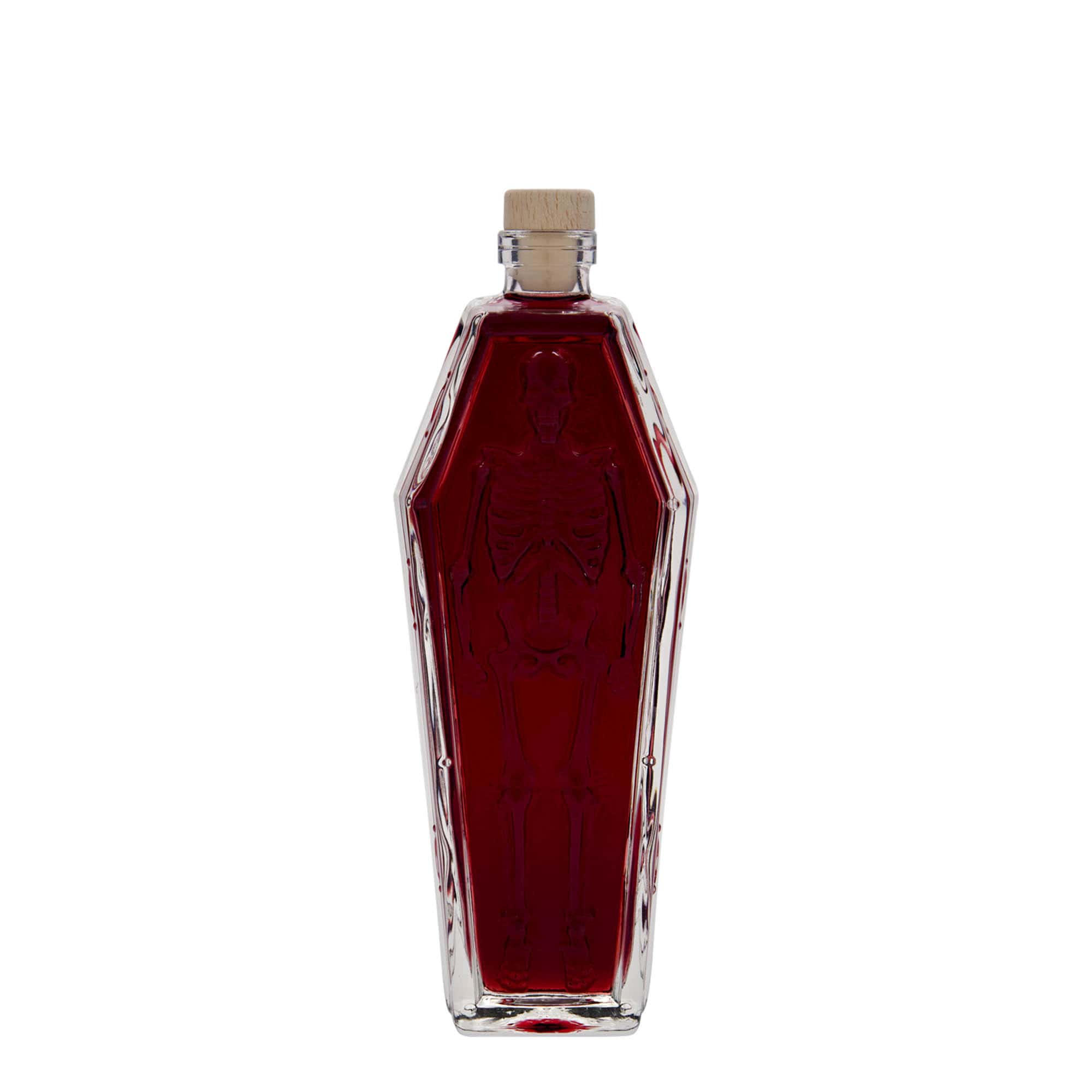 200 ml glasflaska 'kista', mynning: kork