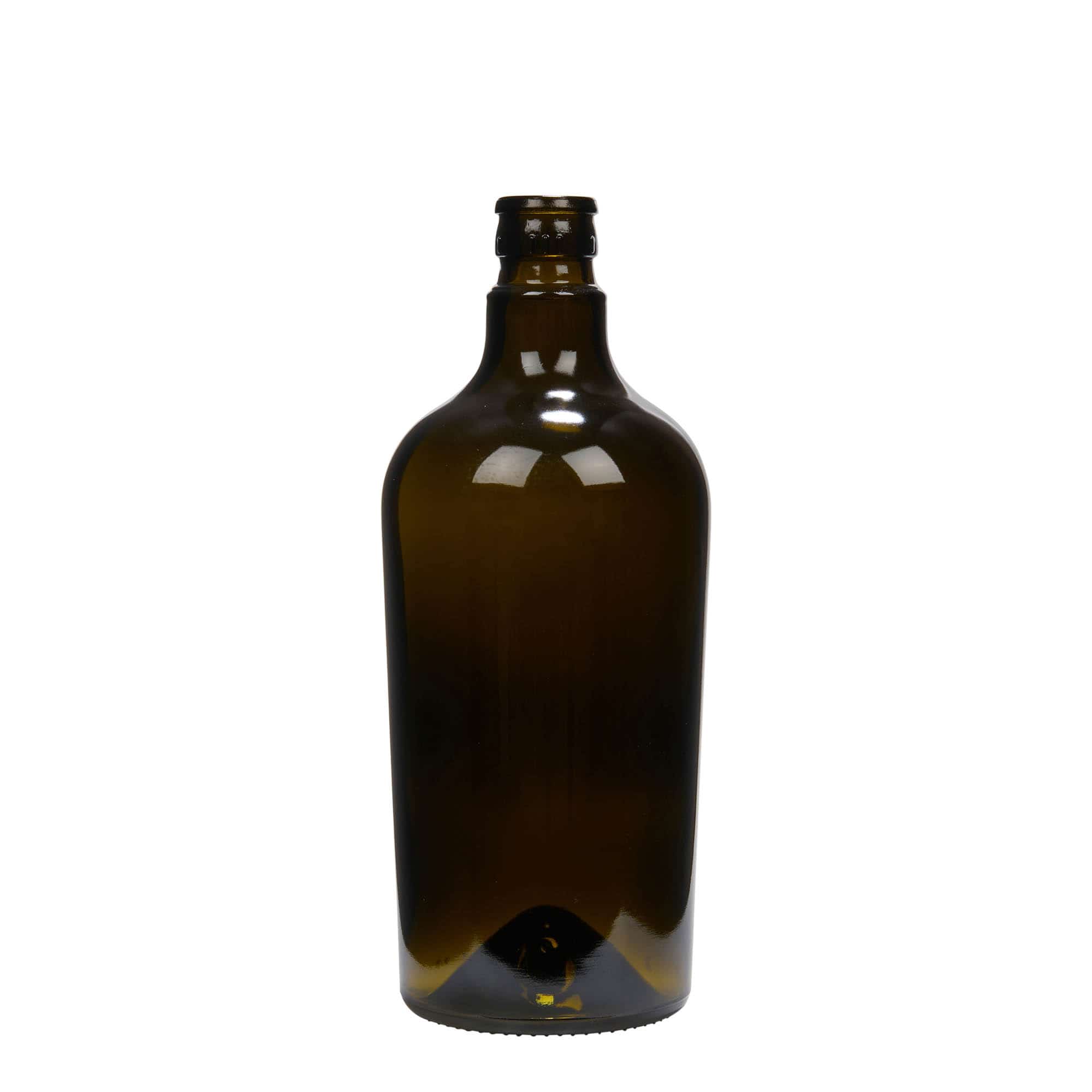 750 ml vinäger-/oljeflaska 'Oleum', glas, antikgrön, mynning: DOP 750 ml vinäger-/oljeflaska 'Oleum', glas, antikgrön, mynning: DOP
