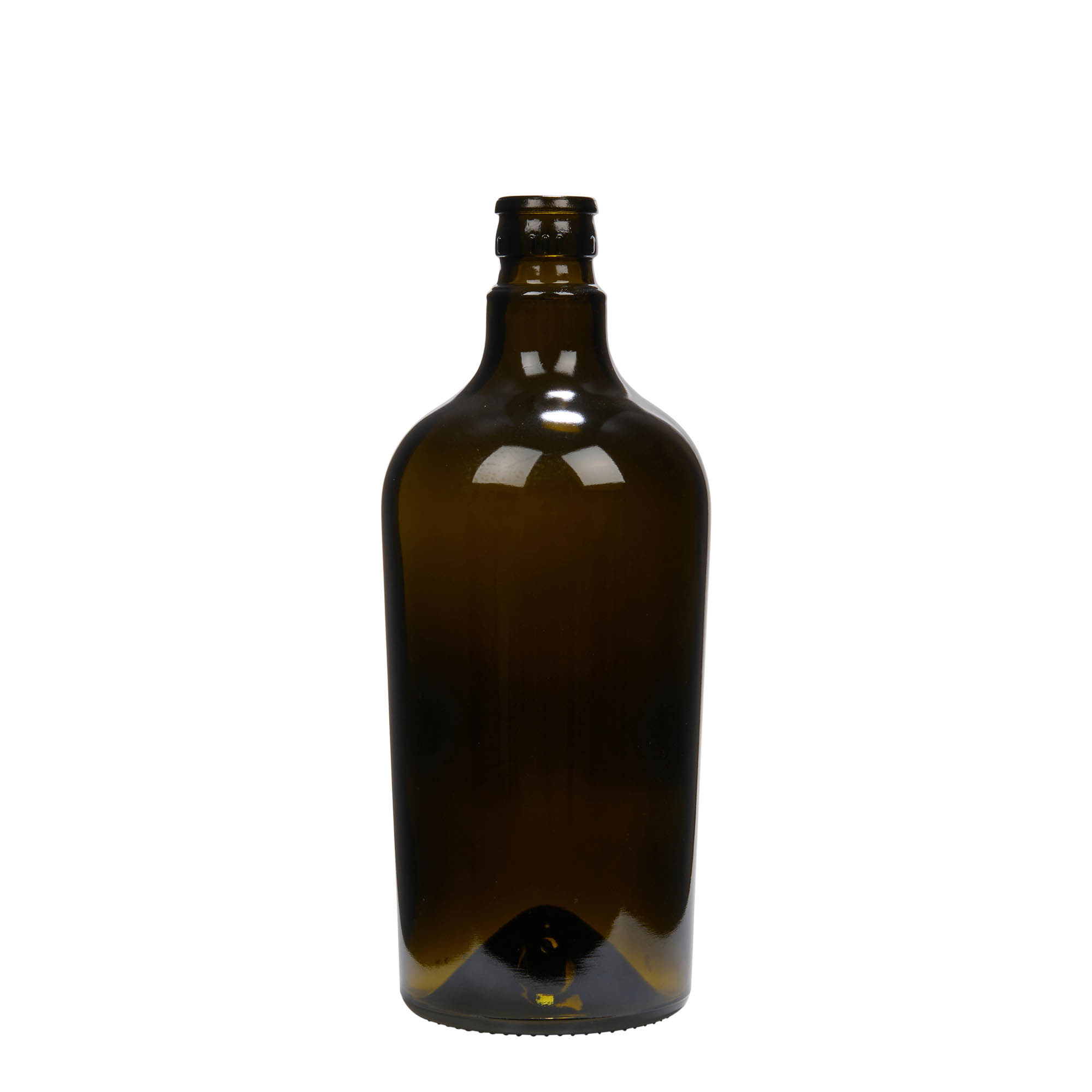 750 ml vinäger-/oljeflaska 'Oleum', glas, antikgrön, mynning: DOP 750 ml vinäger-/oljeflaska 'Oleum', glas, antikgrön, mynning: DOP