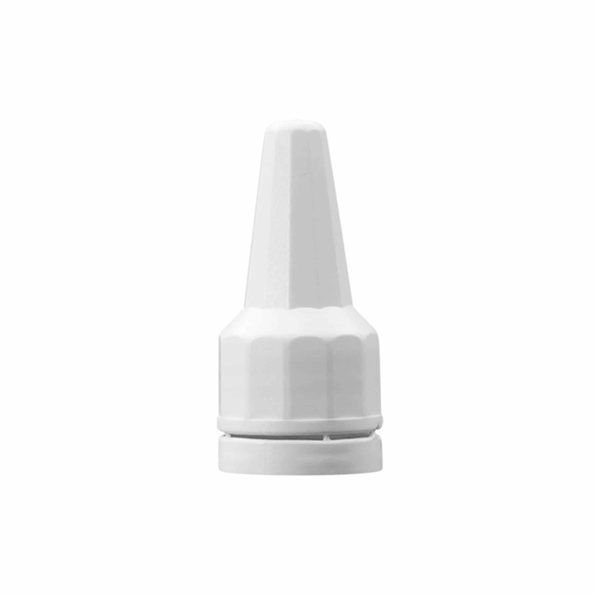 Skruvlock med applikator, PE-plast, vit, för mynning: DIN 18 Skruvlock med applikator, PE-plast, vit, för mynning: DIN 18